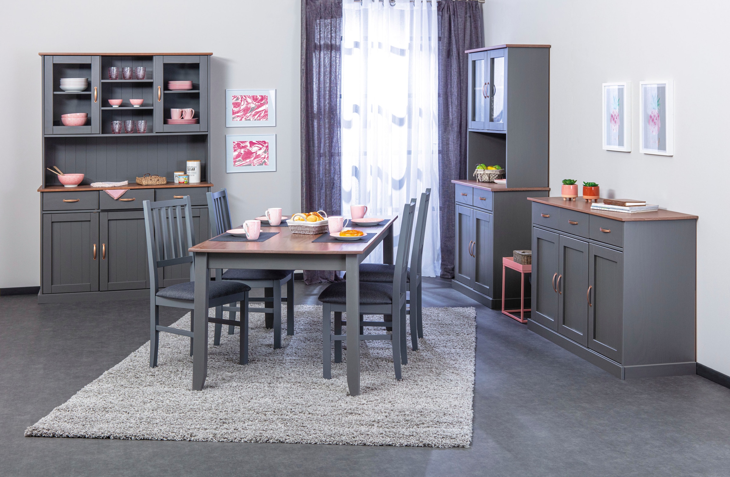 Inter Link Buffet »Luzern« im Landhausstil, Küchenschrank, Geschirrschrank