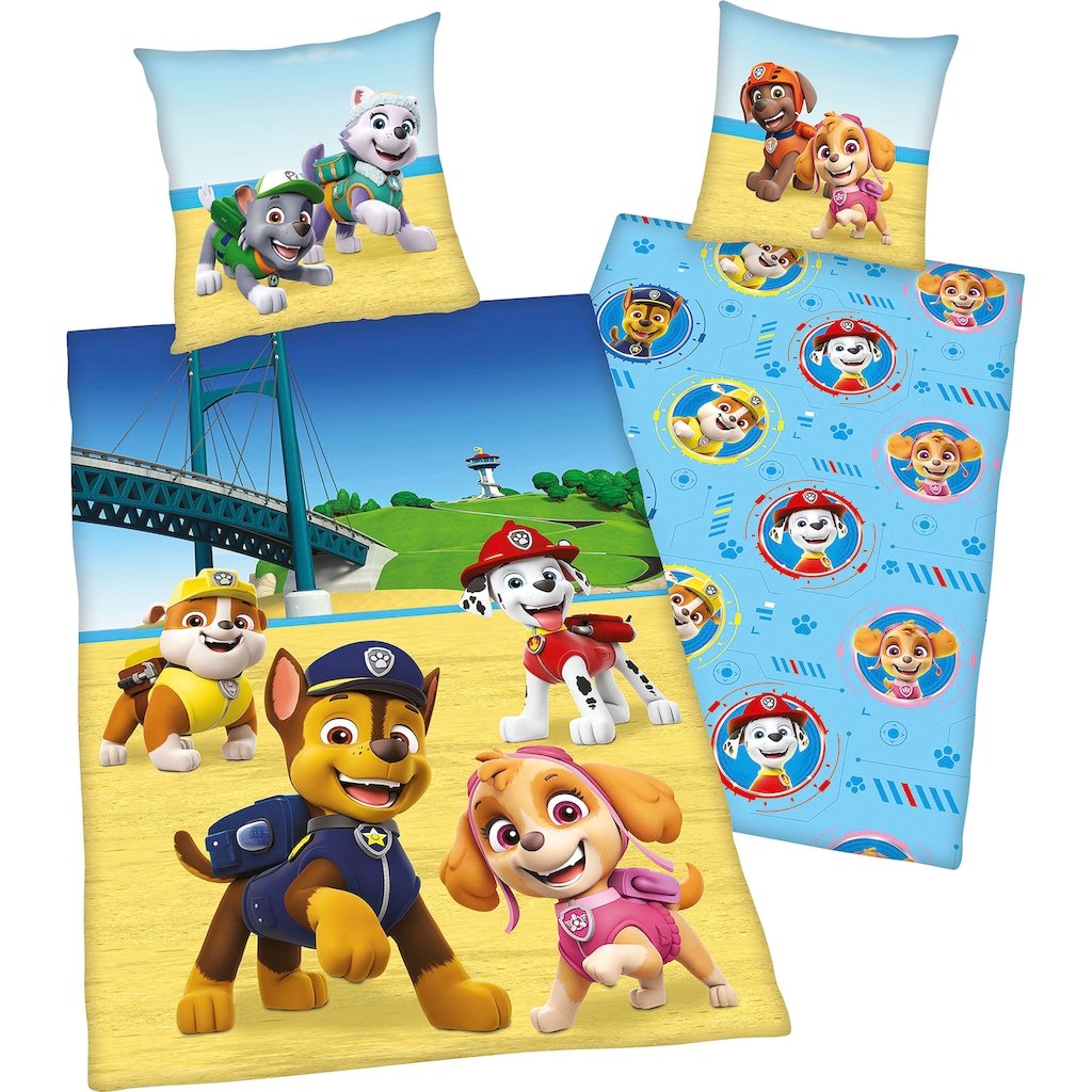 PAW PATROL Kinderbettwäsche »Paw Patrol«, mit niedlichen Hunden