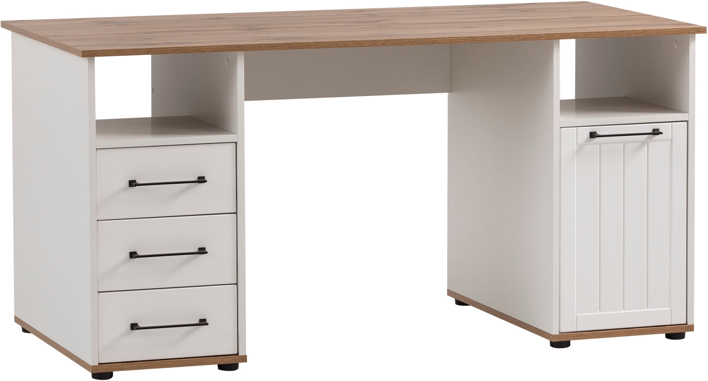 Schildmeyer Schreibtisch »Jelda«, in Landhausoptik, Holzdekor mit fühlbarer günstig online kaufen