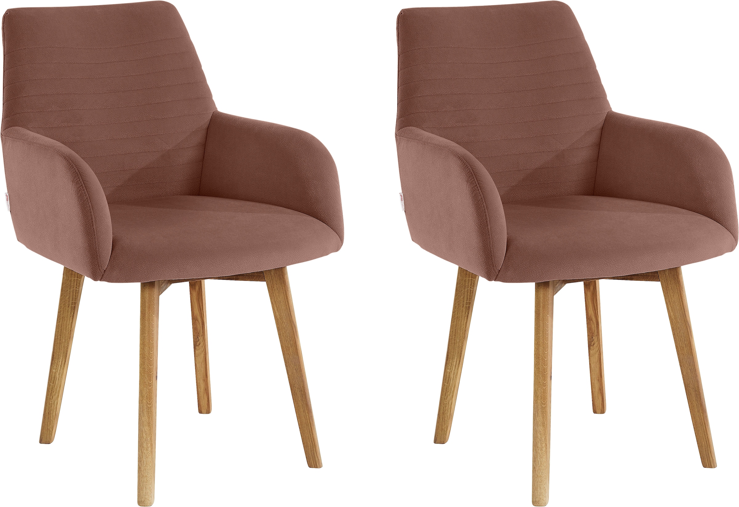 OTTO products Armlehnstuhl »Alessja« (Set) 2 Stk.Bezug aus Microfaser, Gest günstig online kaufen