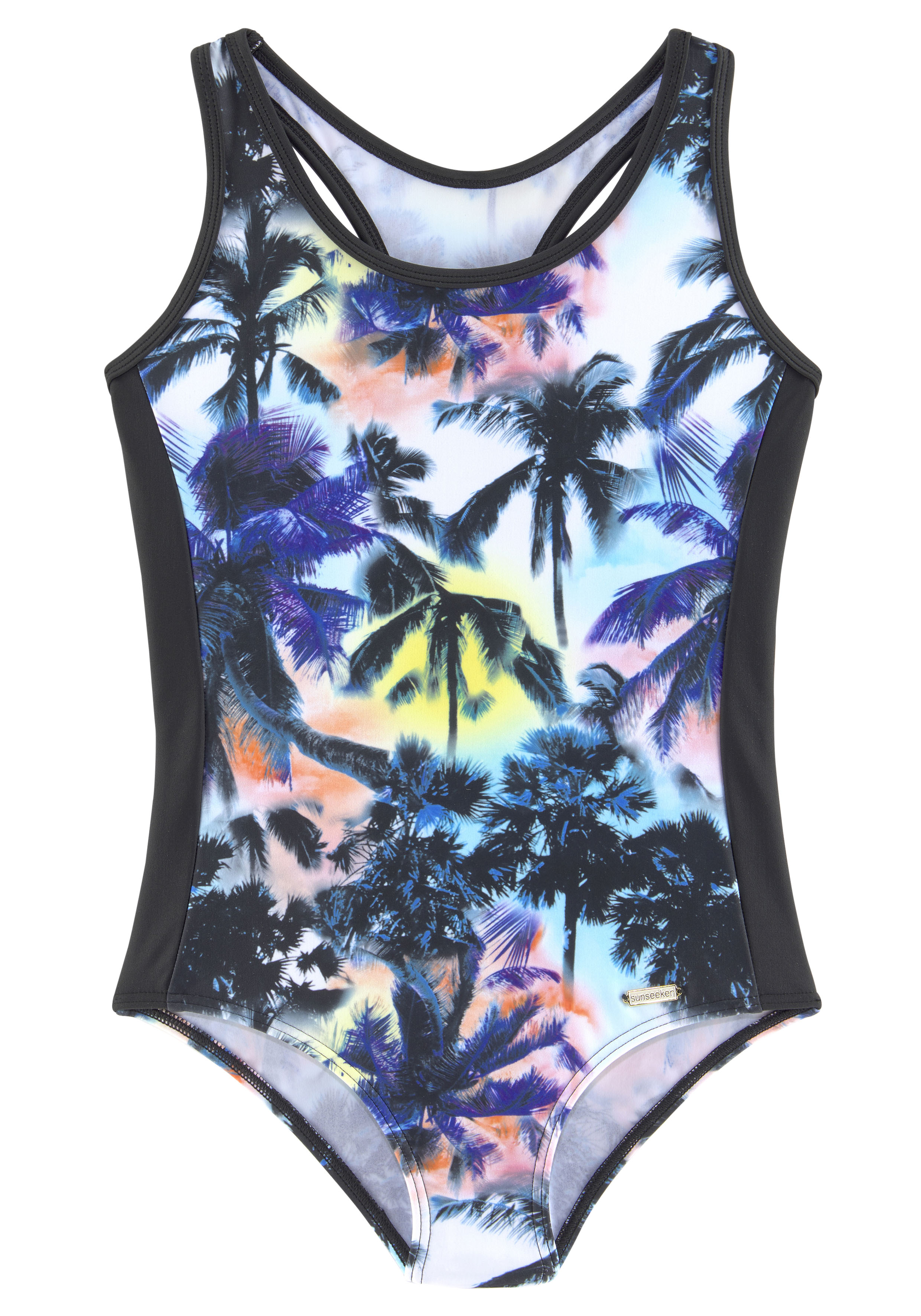 Sunseeker Bustier-Bikini, jetzt bestellen mit Palmendruck