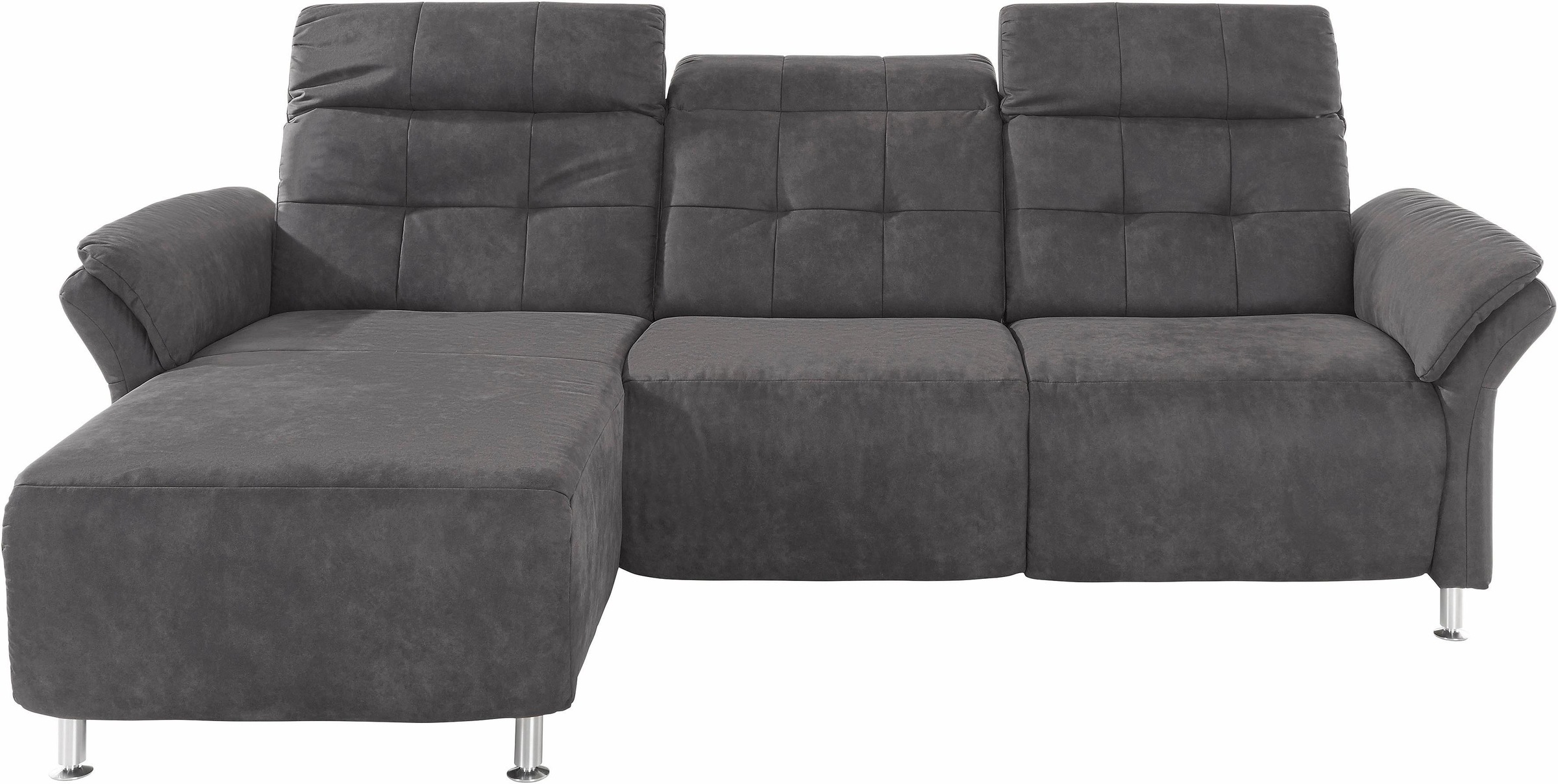 Places of Style Ecksofa »Manhattan L-Form«, 2 Sitze mit elektrischer Relaxfunktion, verstellbare Armlehnen