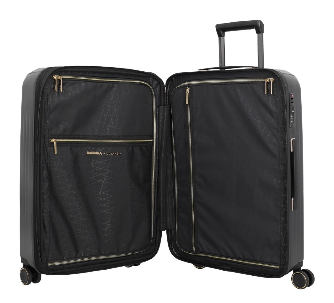 travelite Hartschalen-Trolley »BARBARA & travelite | BARBARA NOVELTY, verschiedene Größen und Farben«, 4 Rollen, Hartschalen-Kofferset Reisegepäck Volumenerweiterung bei M