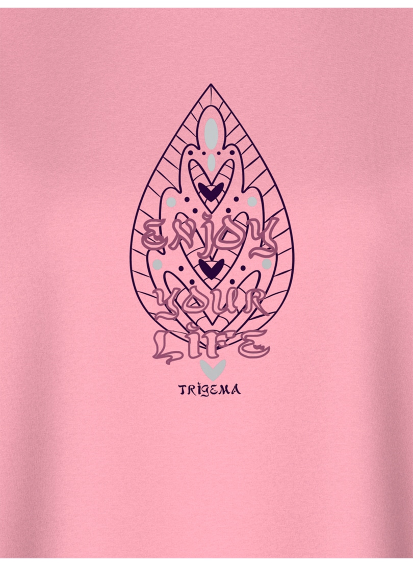 Trigema T-Shirt »TRIGEMA Oversized T-Shirt mit Printmotiven« 1 Stk.