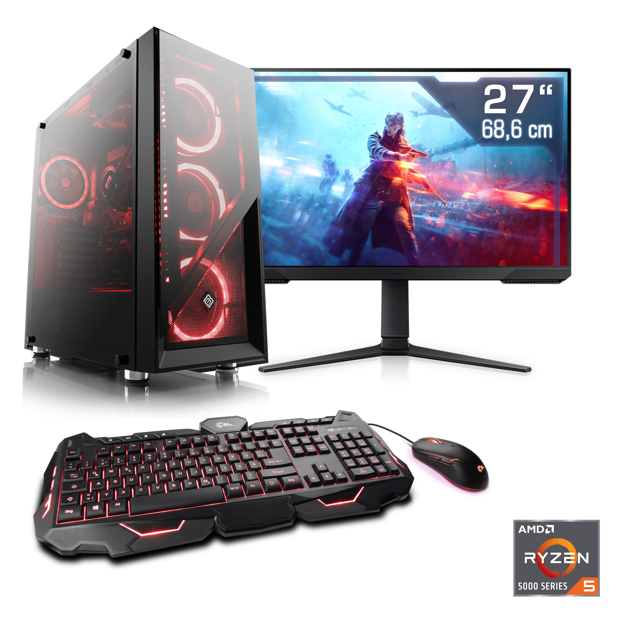 CSL Gaming-PC-Komplettsystem »HydroX V28115«