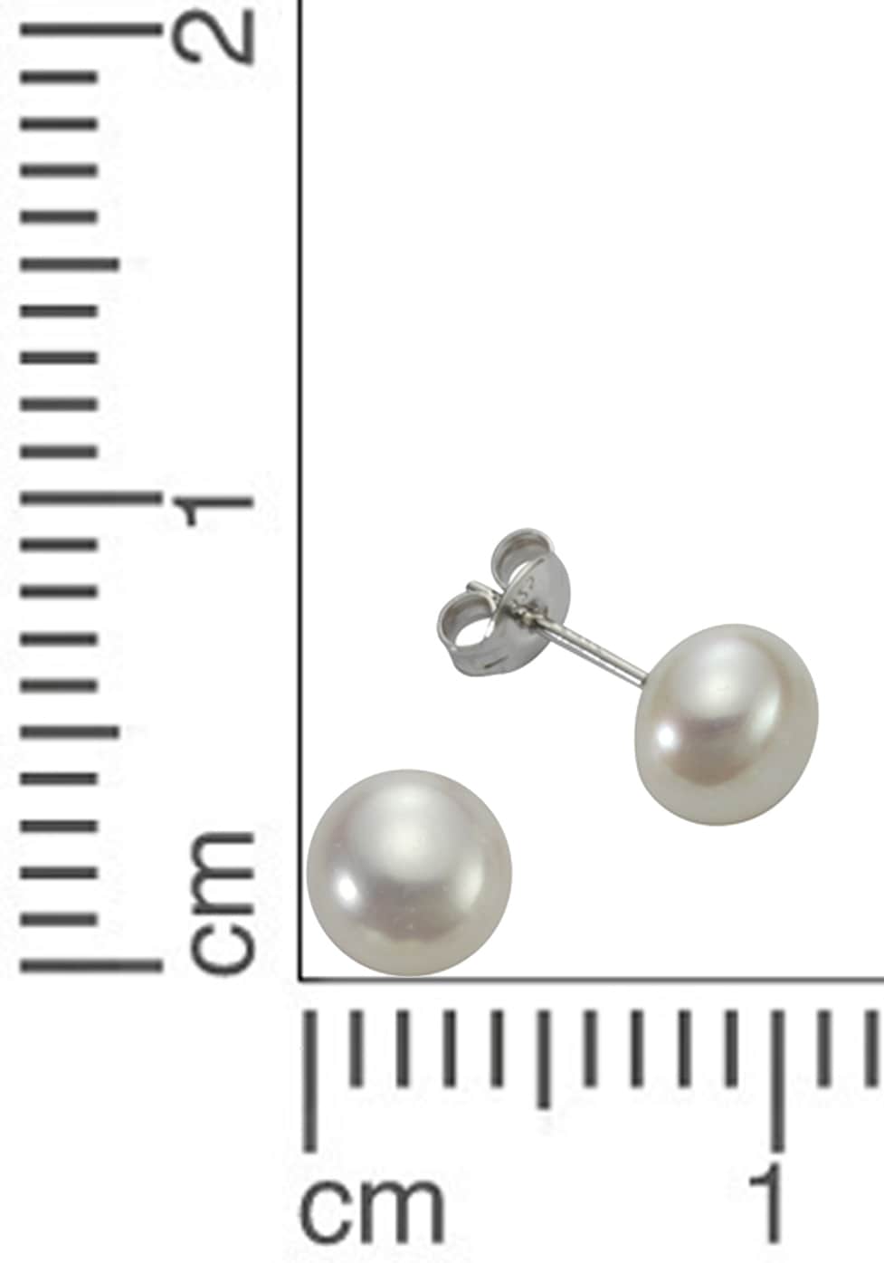 Firetti Paar Ohrstecker »Schmuck Geschenk Ohrschmuck Perle«, mit Süßwasserzuchtperle