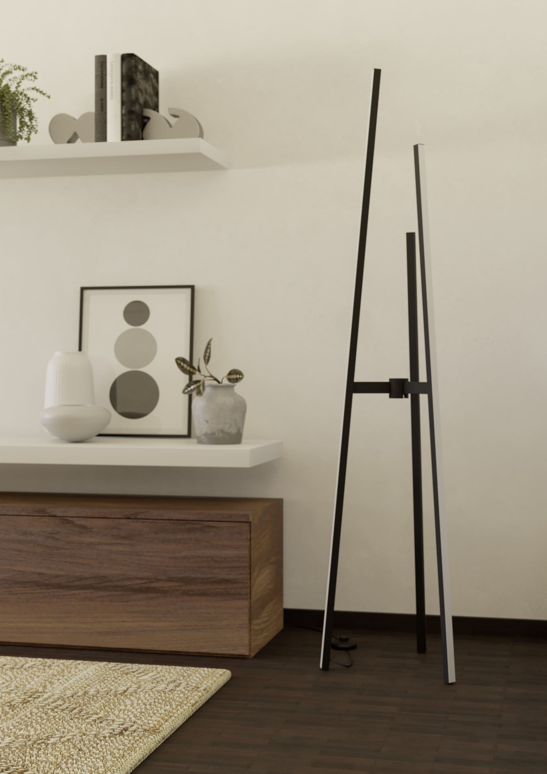 EGLO Stehlampe »MONGOLANA Stehlampe - Alu, Stahl - LED - 30W - IP20« LED-Modul 1 Stk. Warmweiß Standleuchte, Leselampe, Wohzimmer, Schlafzimmer, H151 cm