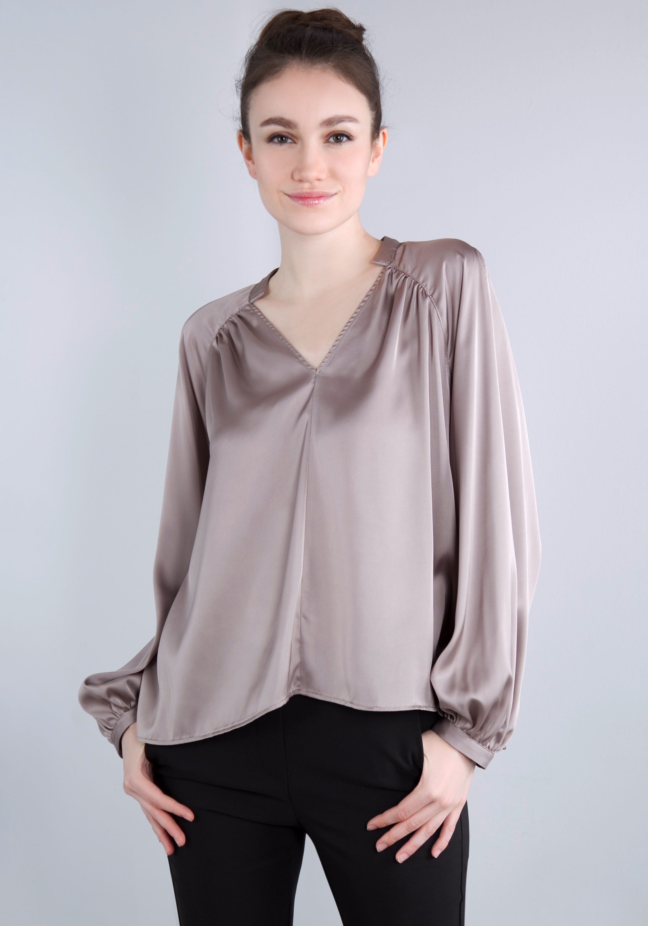 IMPERIAL Blusenshirt, in satinierter Optik