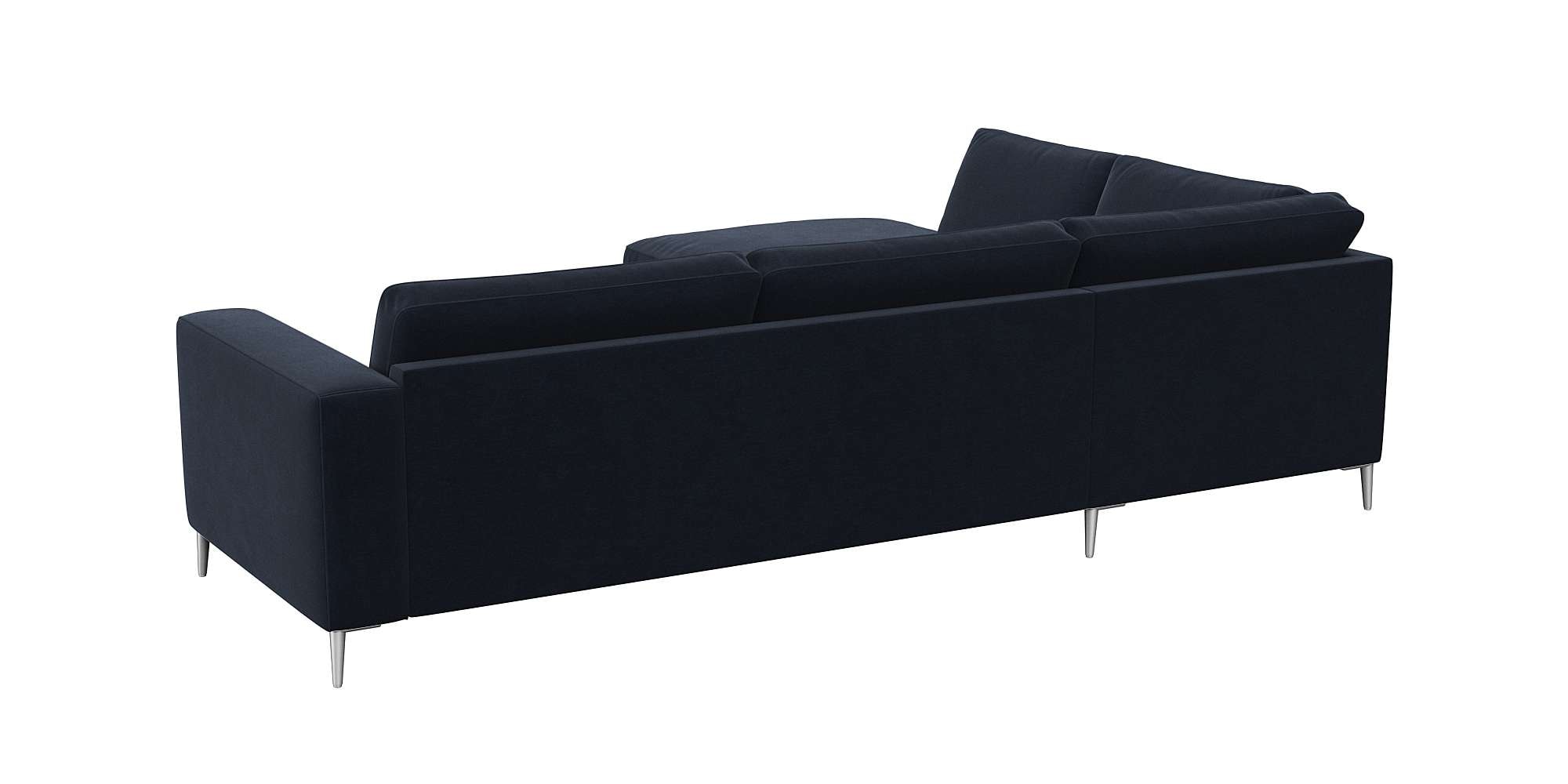 FLEXLUX Ecksofa »Fiore, super Sitzkomfort durch Kaltschaum im Sitz, L-Form«, breite Armlehnen, Füße Alu