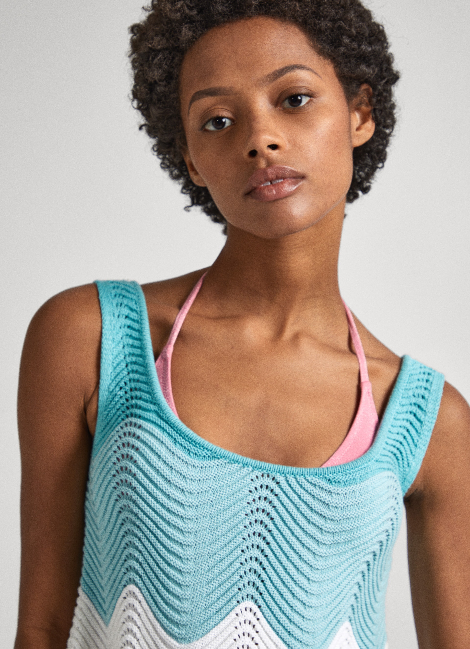 Pepe Jeans Stricktop »GALEA« mit Wellensaum