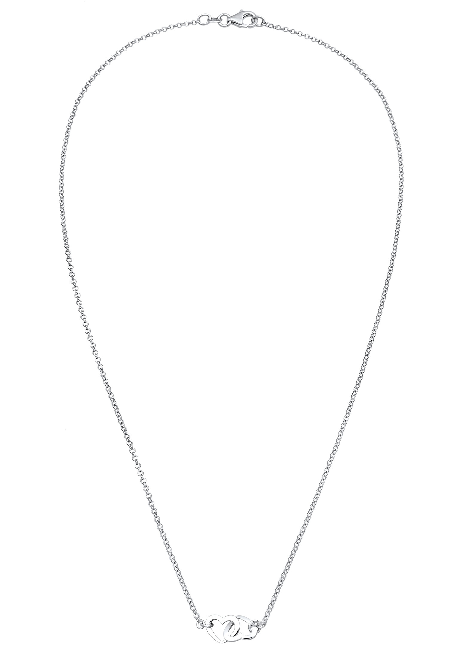 Elli Kette mit Anhänger »Herz Liebe 925 Sterling Silber«
