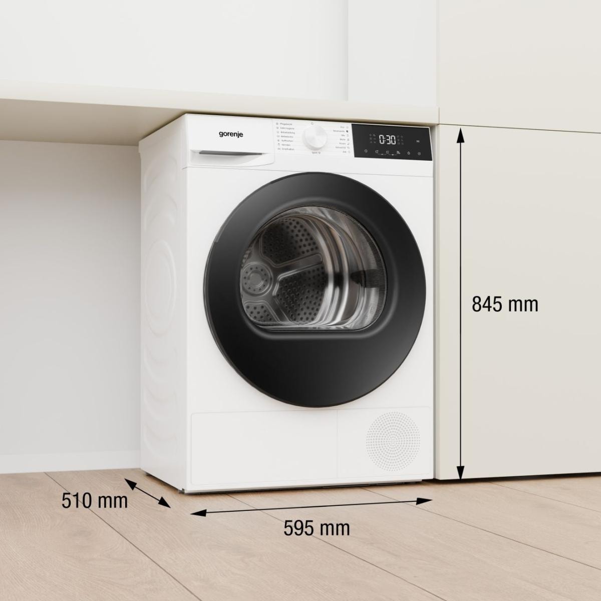 GORENJE Wärmepumpentrockner »WaveDG2P8D« G200 Knitterschutz, EasyClean Filter, SensorDry