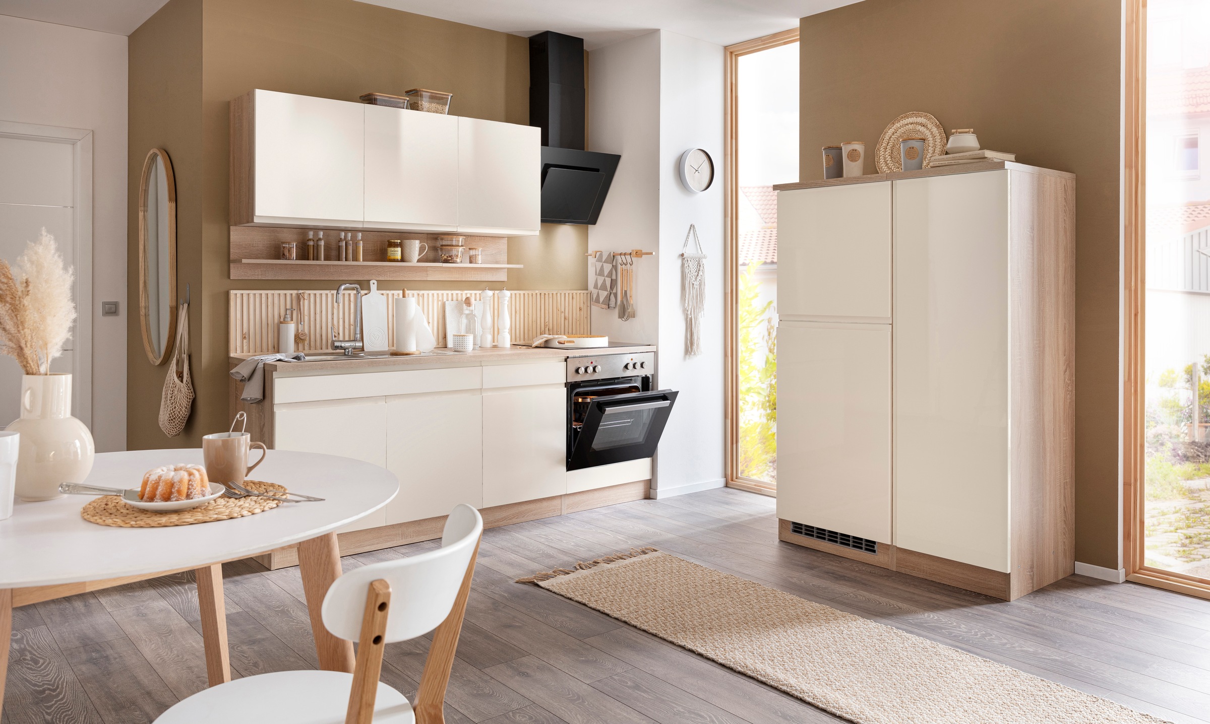 KOCHSTATION Küchenzeile »KS-Virginia« Breite 320 cm, wahlweise mit E-Geräten