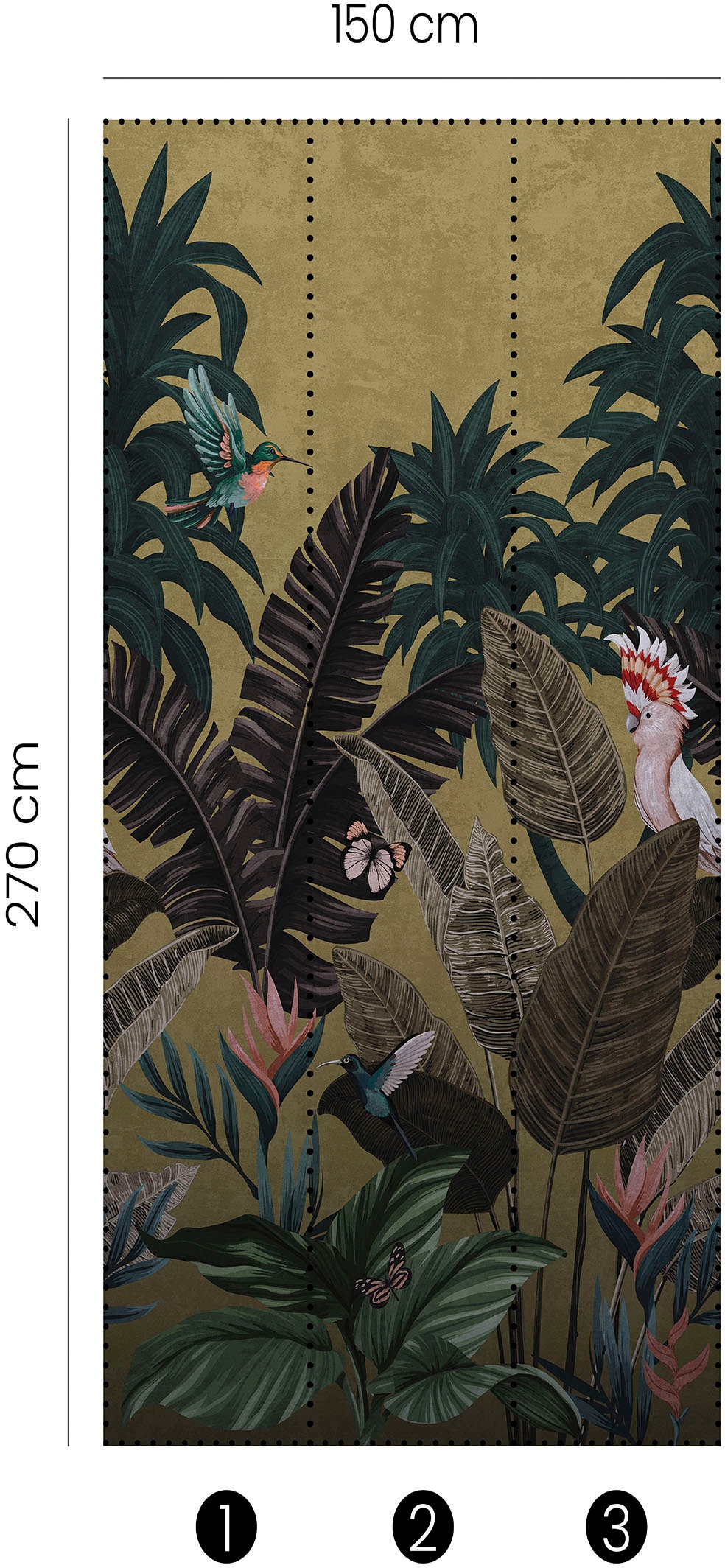 Fashion for walls Fototapete »Tropical Twilight« floral glatt Phthalate frei