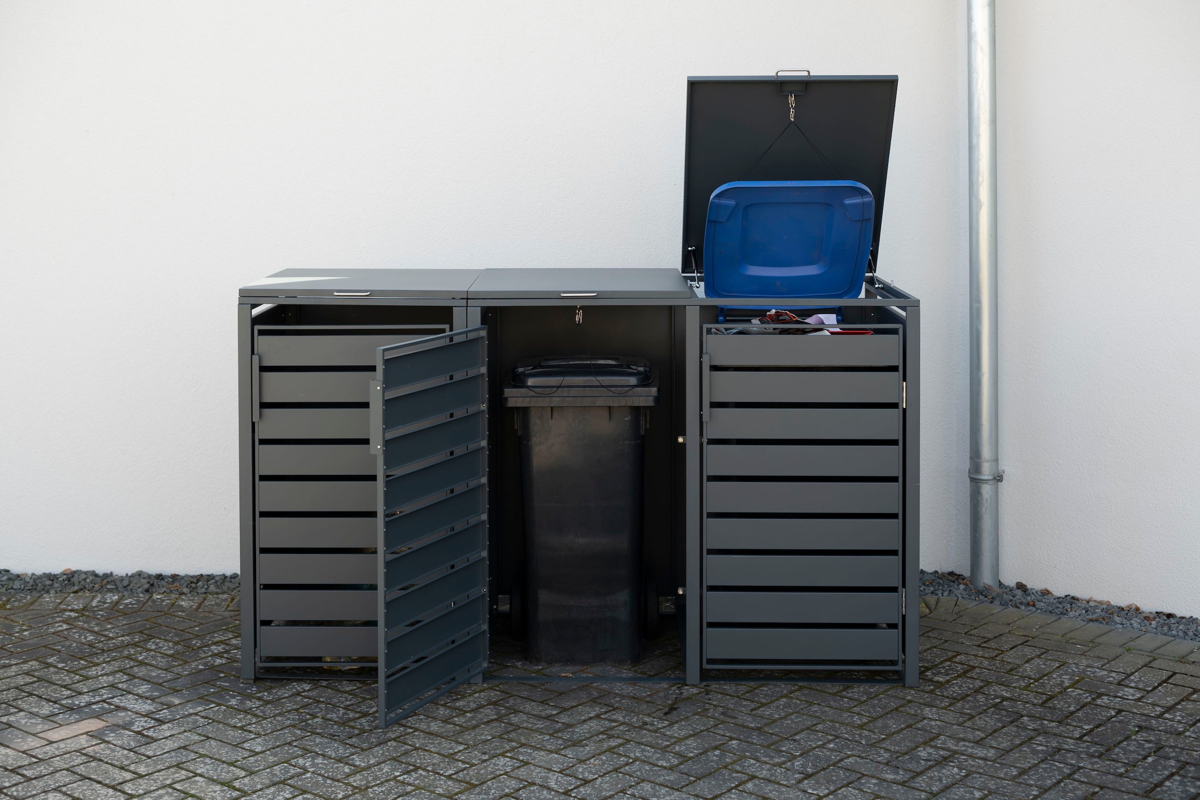 WESTMANN Mülltonnenbox »Kubus«, Platz für 3x240 L Mülltonnen
