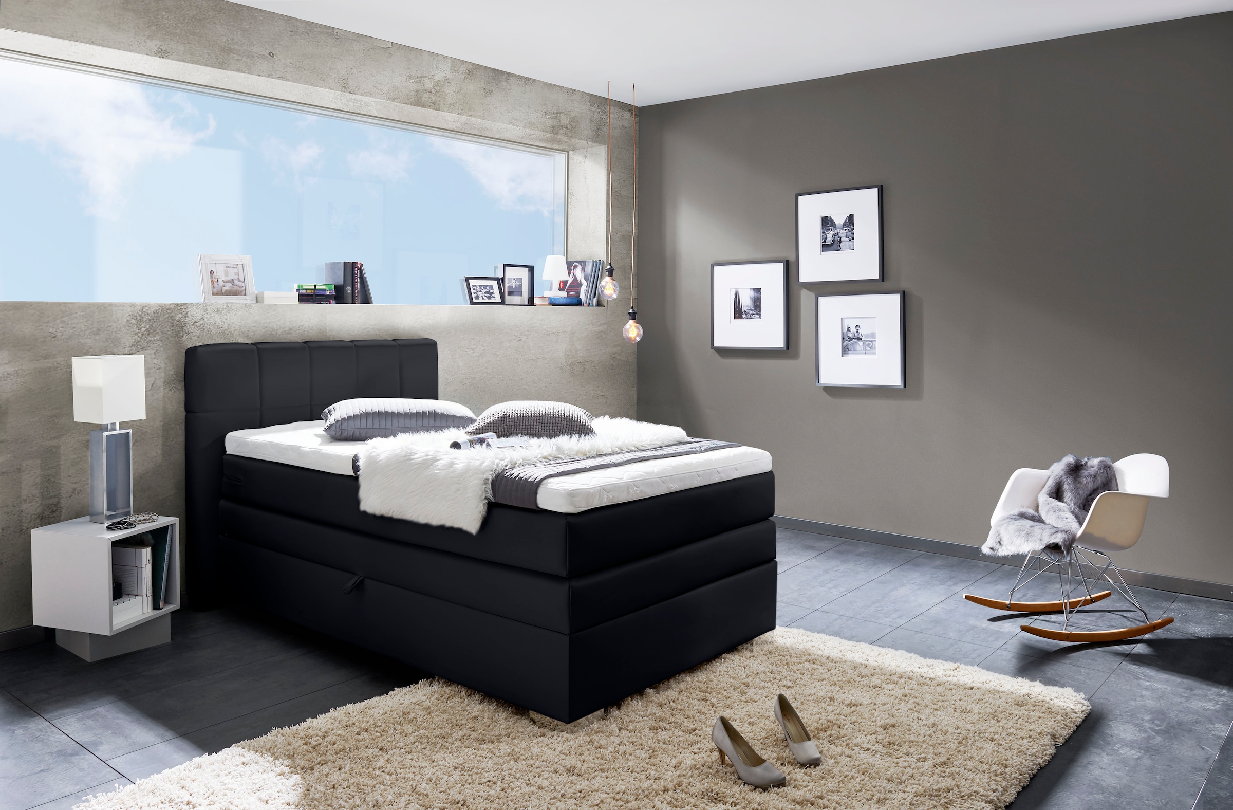 INOSIGN Boxspringbett »Airdrie«, inkl. Bettkasten und Topper