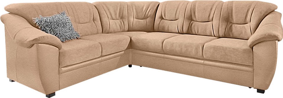 sit&more Ecksofa »Savona L-Form, B: 262 cm« optional Bettfunktion, Federker günstig online kaufen