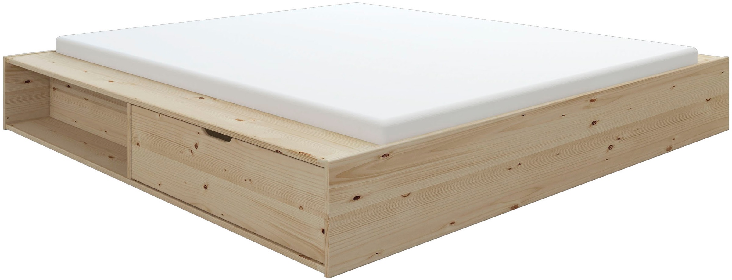 Home affaire Stauraumbett »Erno, Massivholzbett, Futonbett, 275KG belastbar günstig online kaufen