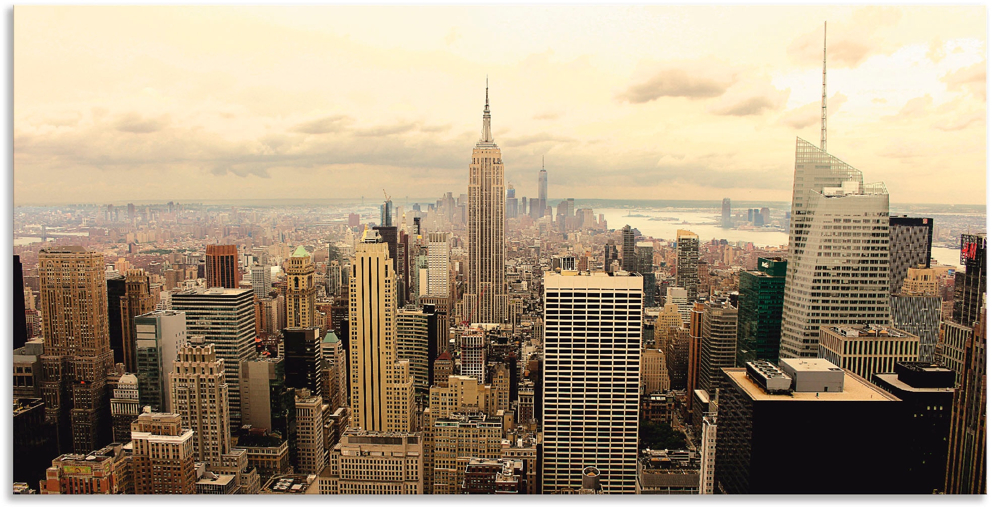 Artland Wandbild »Skyline Manhattan - New York«, Amerika, (1 St.), als Alub günstig online kaufen