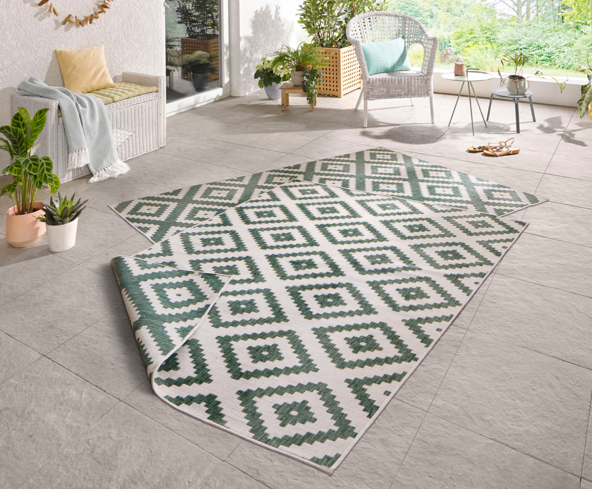 HANSE Home Teppich Malta Wendeteppich, rechteckig, günstig online kaufen