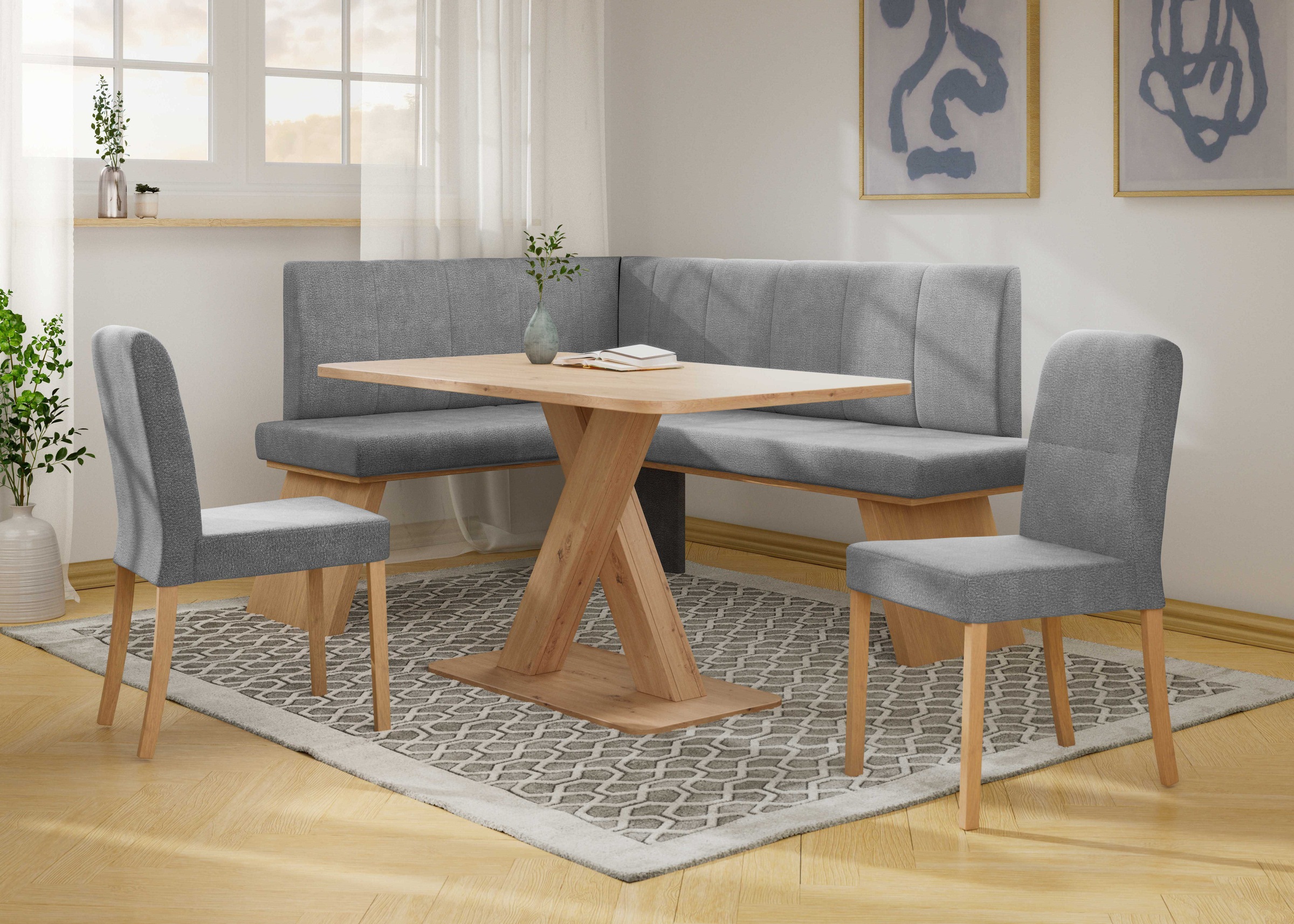 Home affaire Eckbankgruppe »Nina« Set, 4er, 4 Stk. tlg. Sitzgruppe Esszimme günstig online kaufen