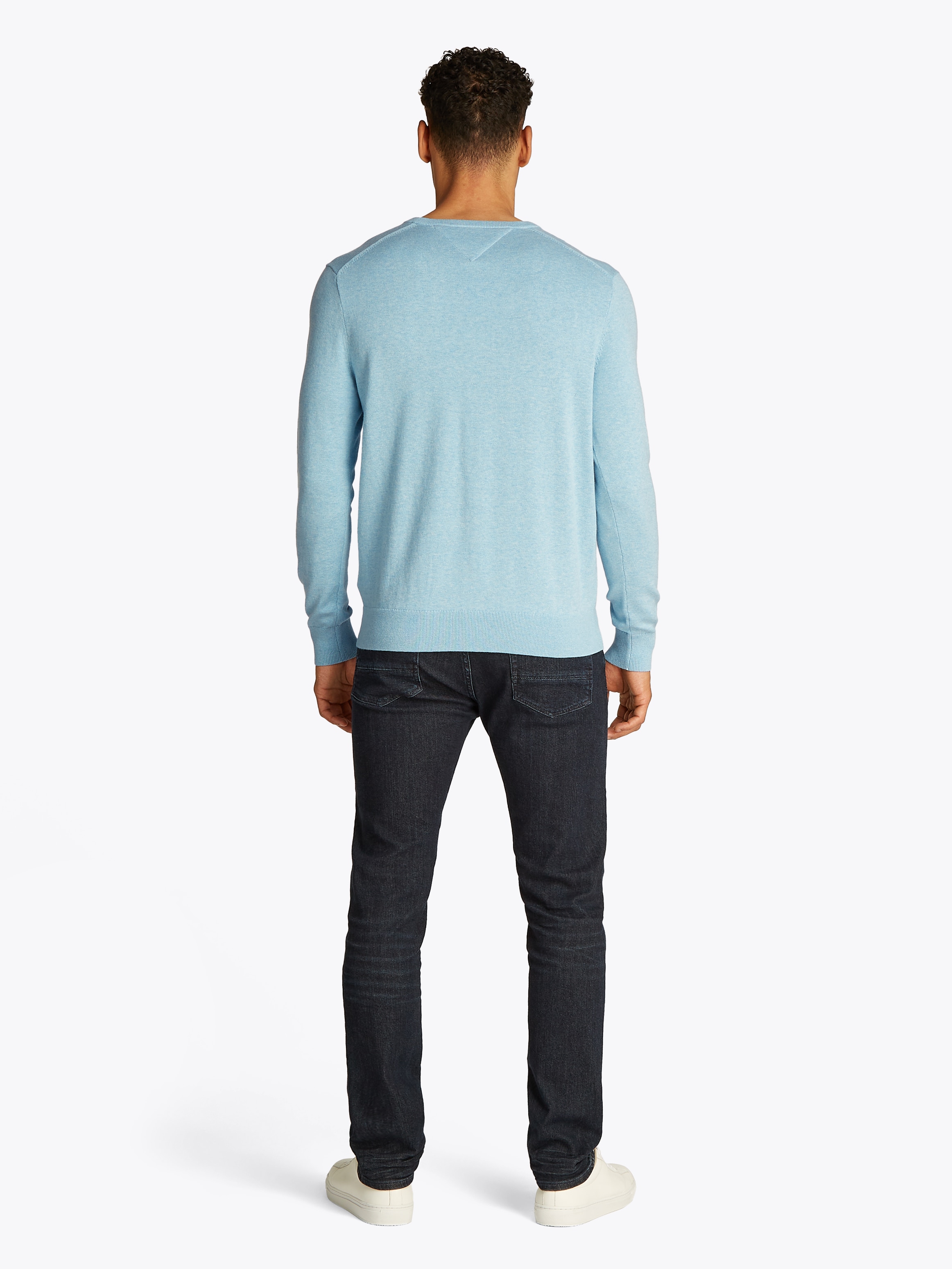 Tommy Hilfiger Strickpullover »ESSENTIAL COTTON V NECK«