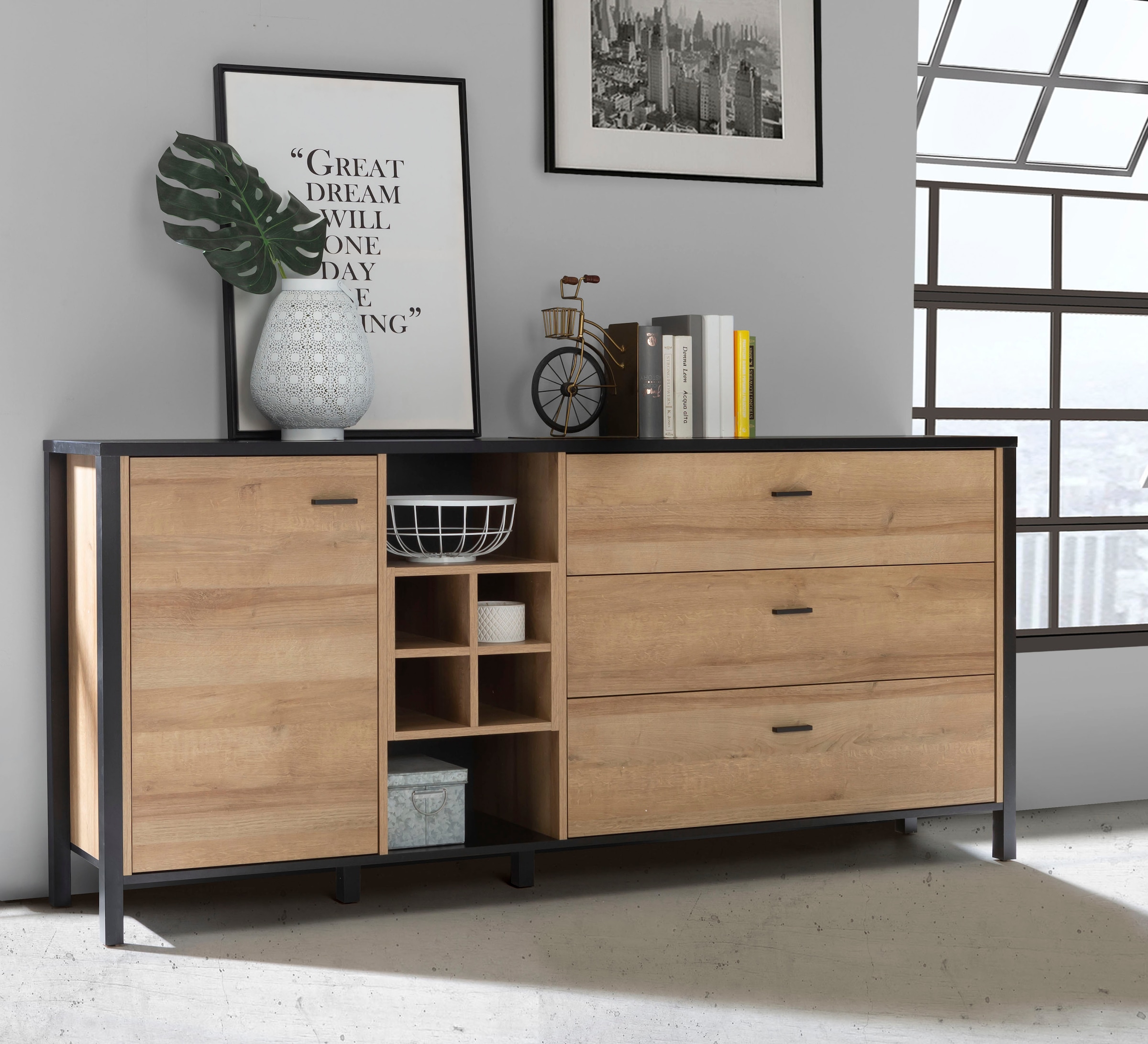 FORTE Sideboard »High Rock«, Breite ca. 186 cm