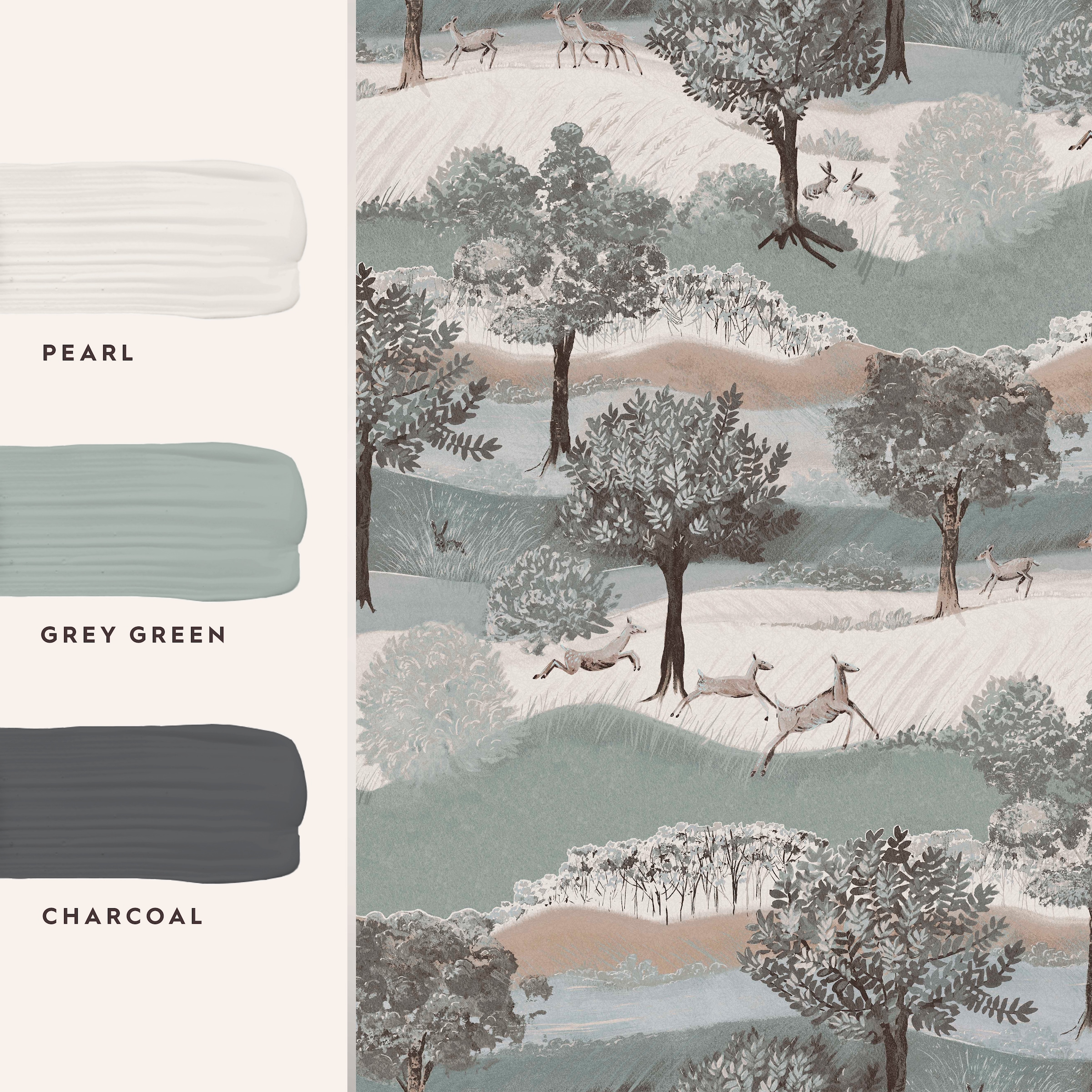 LAURA ASHLEY Vliestapete »Hartingdon Jade Green« floral texturiert 10mx52cm