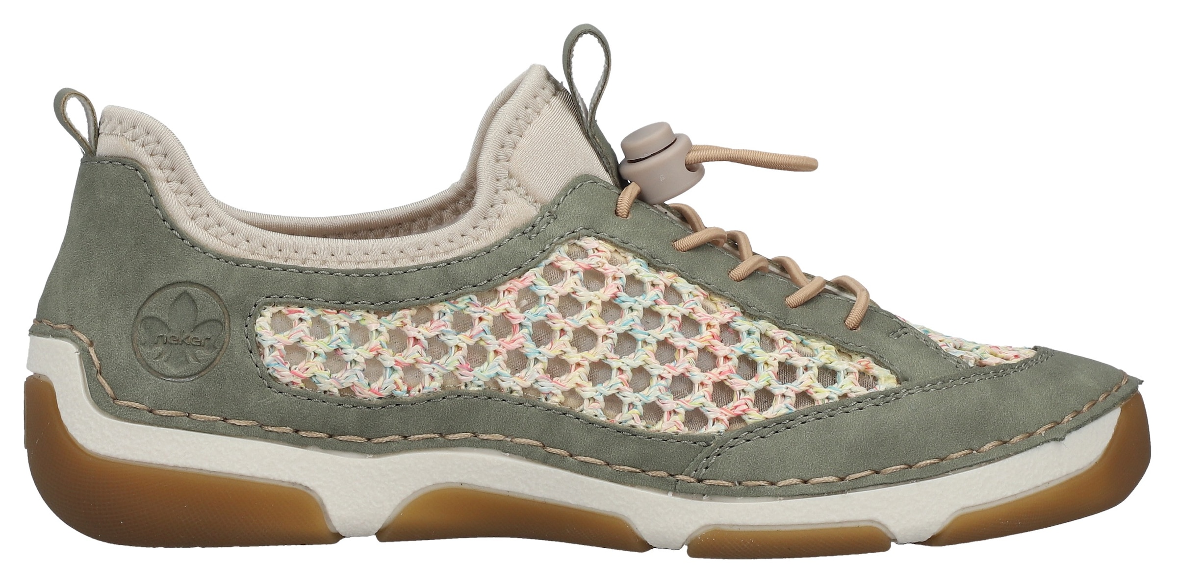 Rieker Slip-On Sneaker  Slipper, Freizeitsneaker, Halbschuh mit Schnellverschluss