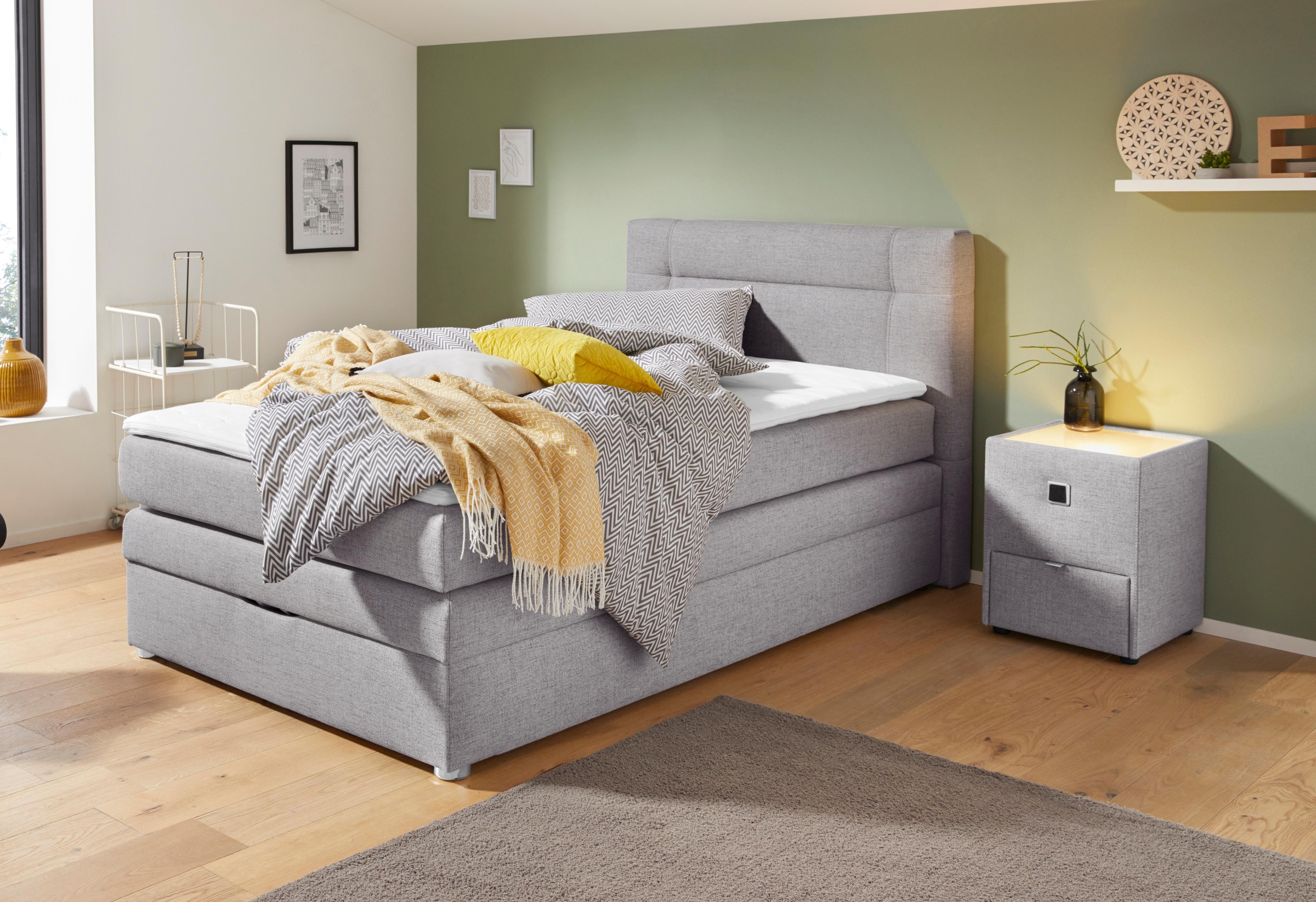 Jockenhöfer Gruppe Boxspringbett »Carmen« mit Bettkasten und Topper, erhält günstig online kaufen