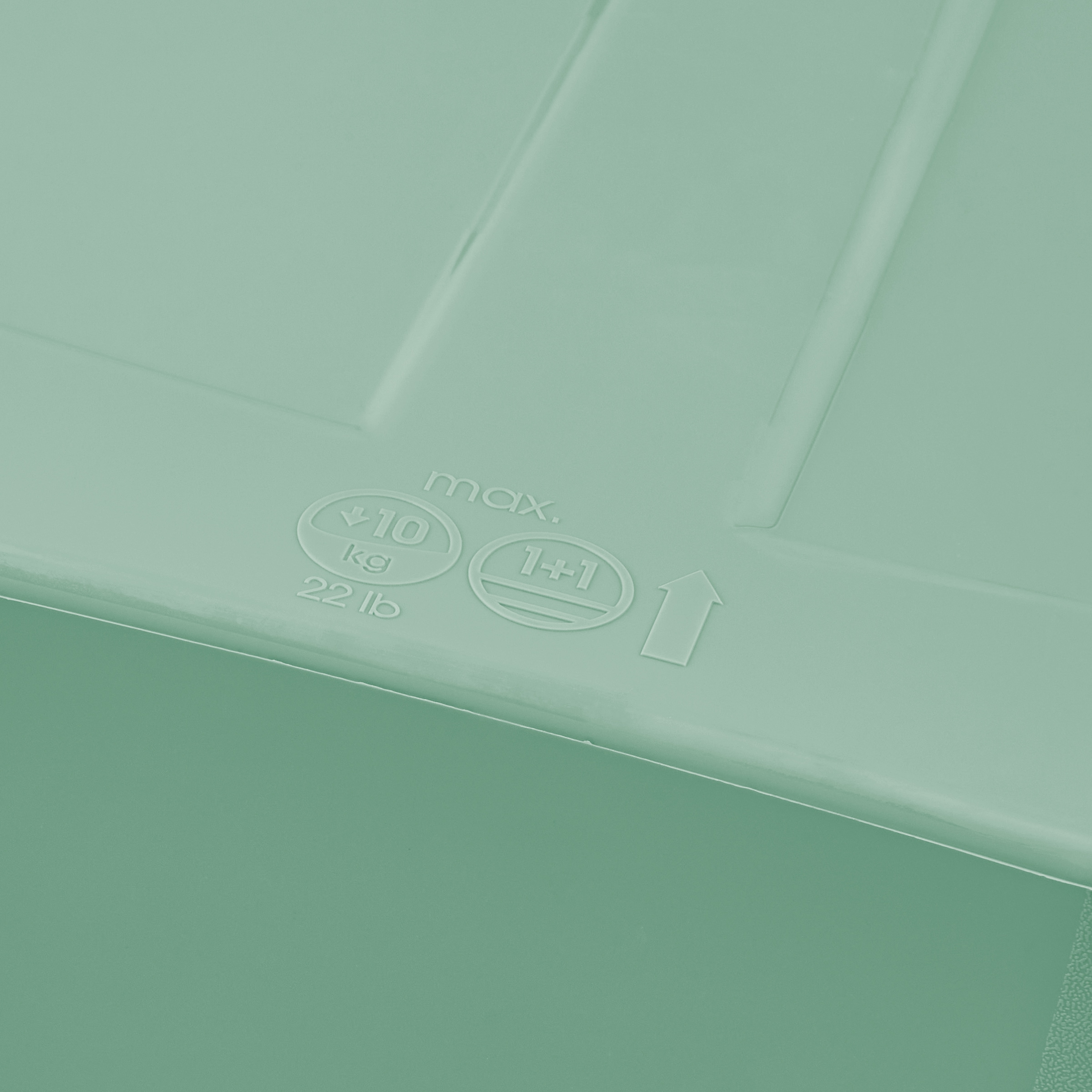 keeeper Aufbewahrungsbox »Emil, 3er Set, 15 L, 38 x 28,5 x 20,5 cm« ineinander und aufeinander stapelbar