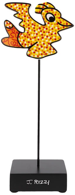 GOEBEL Dekofigur »James Rizzi - Coo Coo Bird« Sammelfigur, Tierfigur gelb