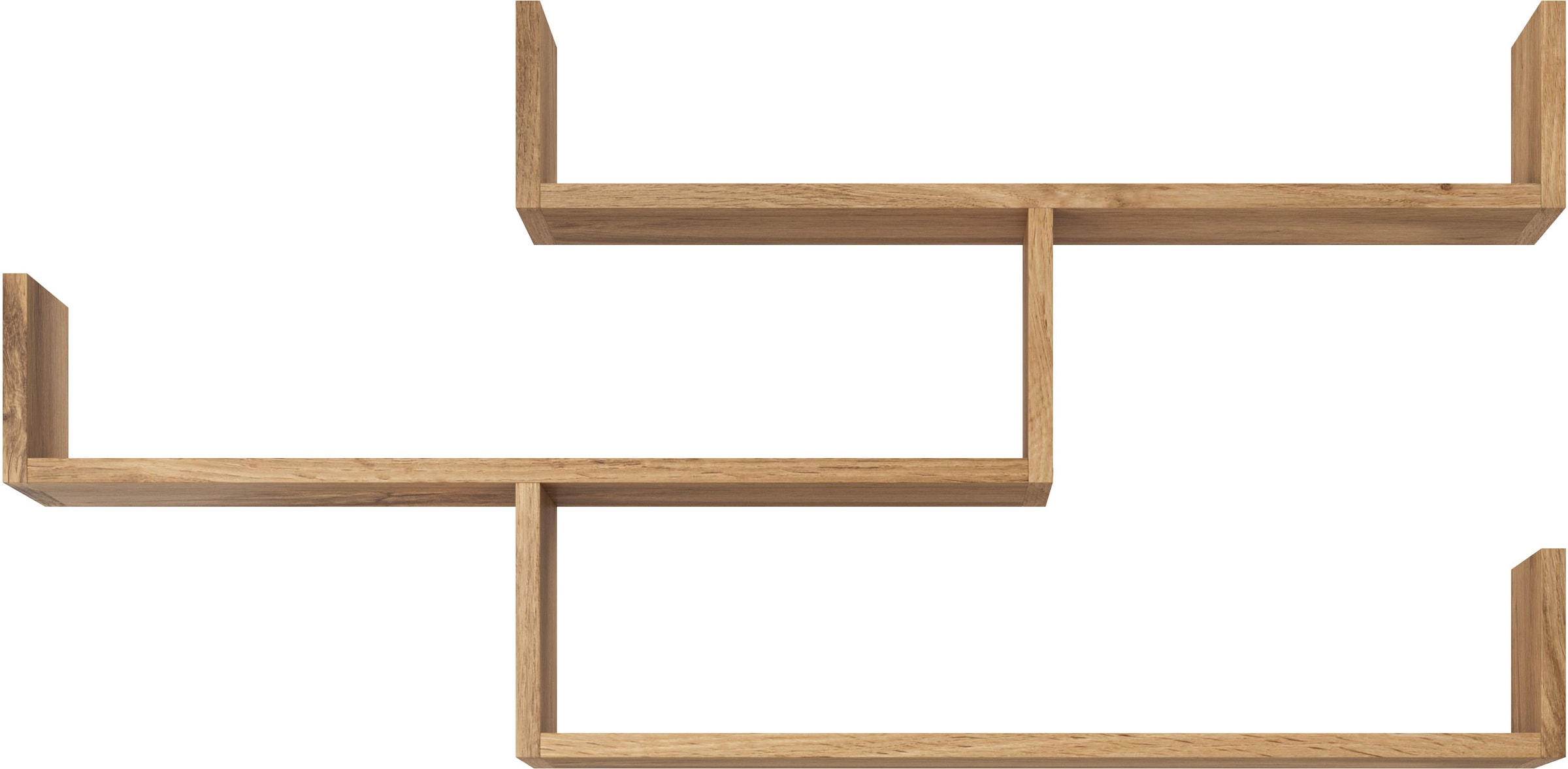 INOSIGN Wandboard »Wandregal Trio 003«, (1 St.), Hängeregal mit 5 Fächern, modernes Design, variabel einsetzbar