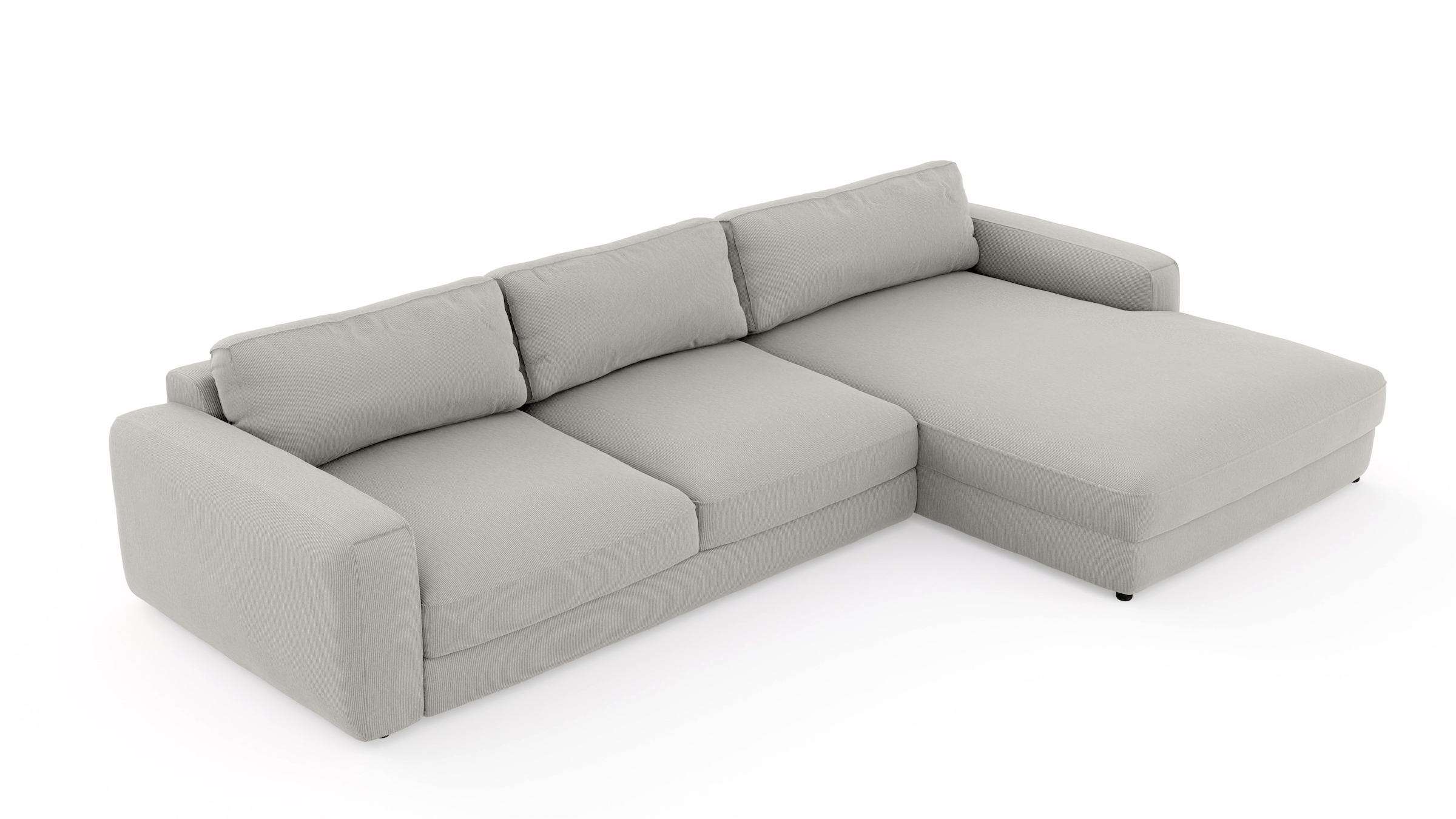 Places of Style Ecksofa »Bloomfield, L-Form«, extra tiefe Sitzfläche, wahlweise mit Sitztiefenverstellung