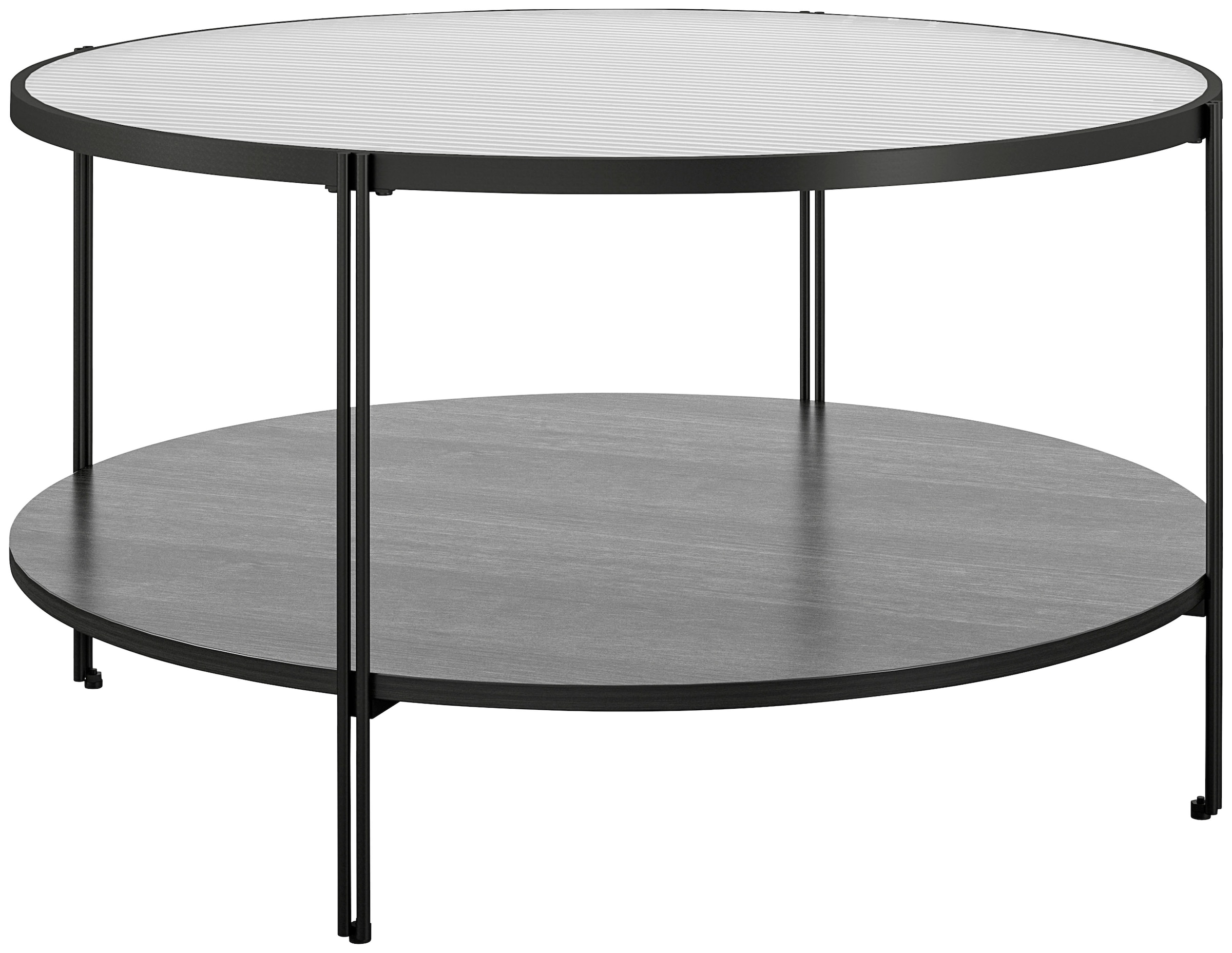 Dorel Home Couchtisch »Wainwright«, (1 St.), mit Tischplatte aus Glas, Ablageboden, Breite 81,5 cm, Höhe 45 cm
