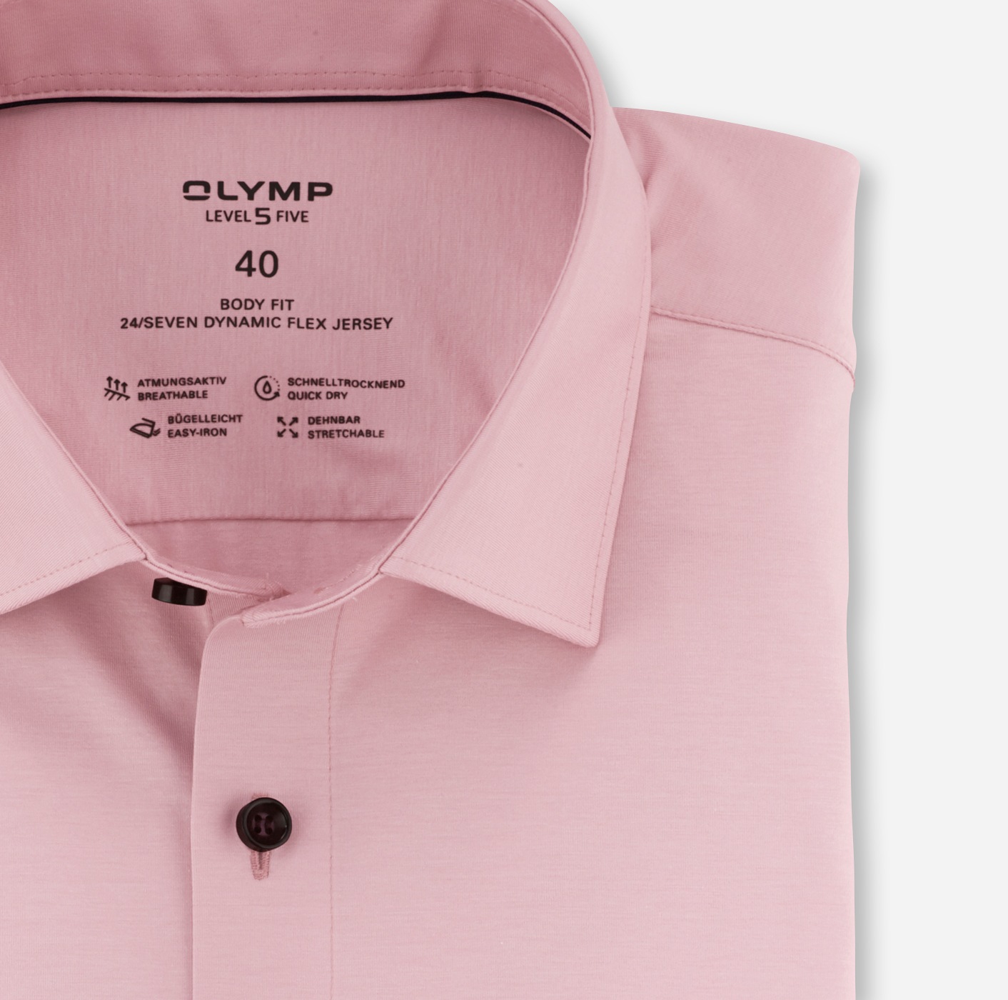 OLYMP Businesshemd »Level Five body fit Jerseyshirt«, in Jersey Qualität