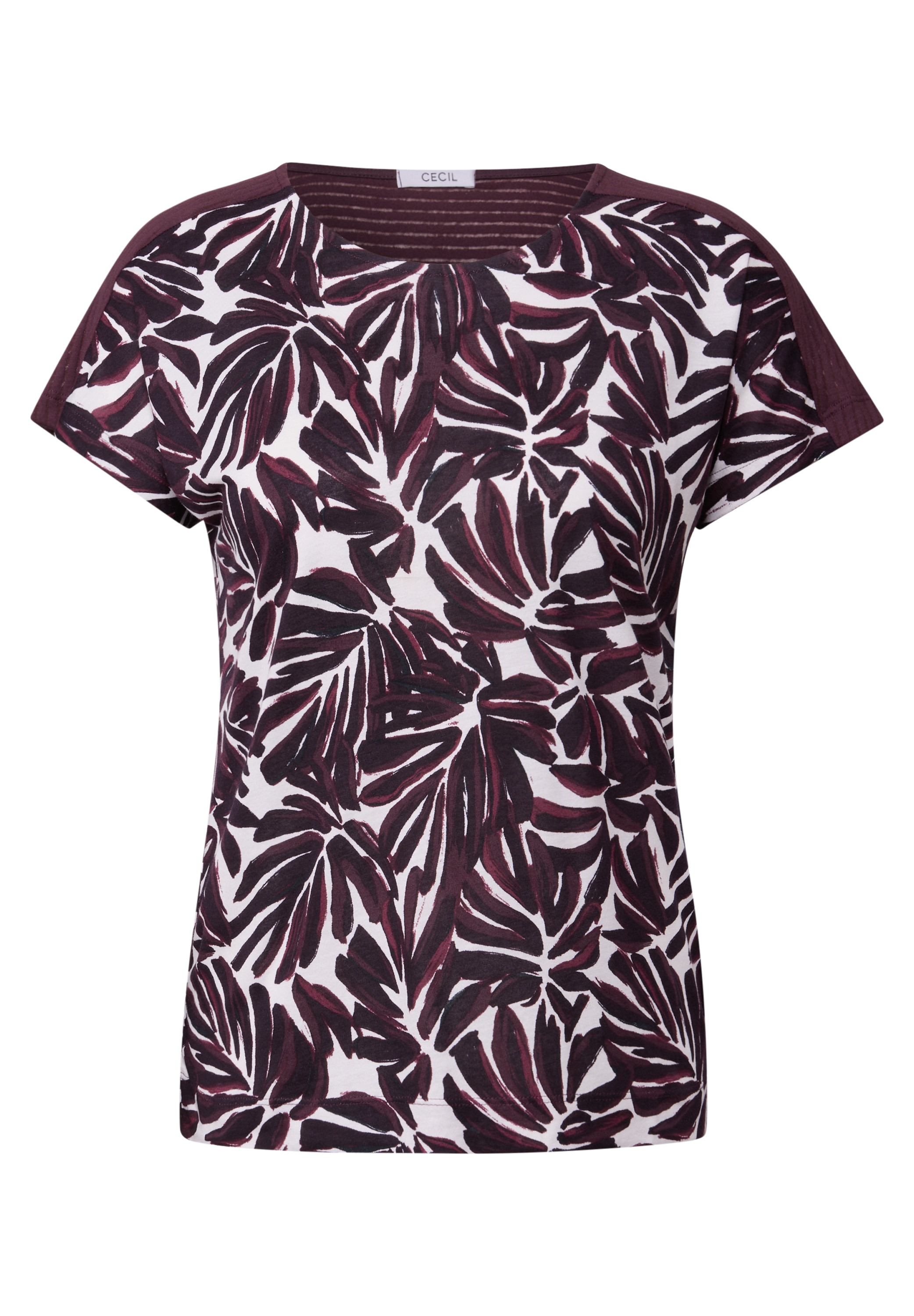 Cecil Print-Shirt, mit Details in Ausbrenner-Optik