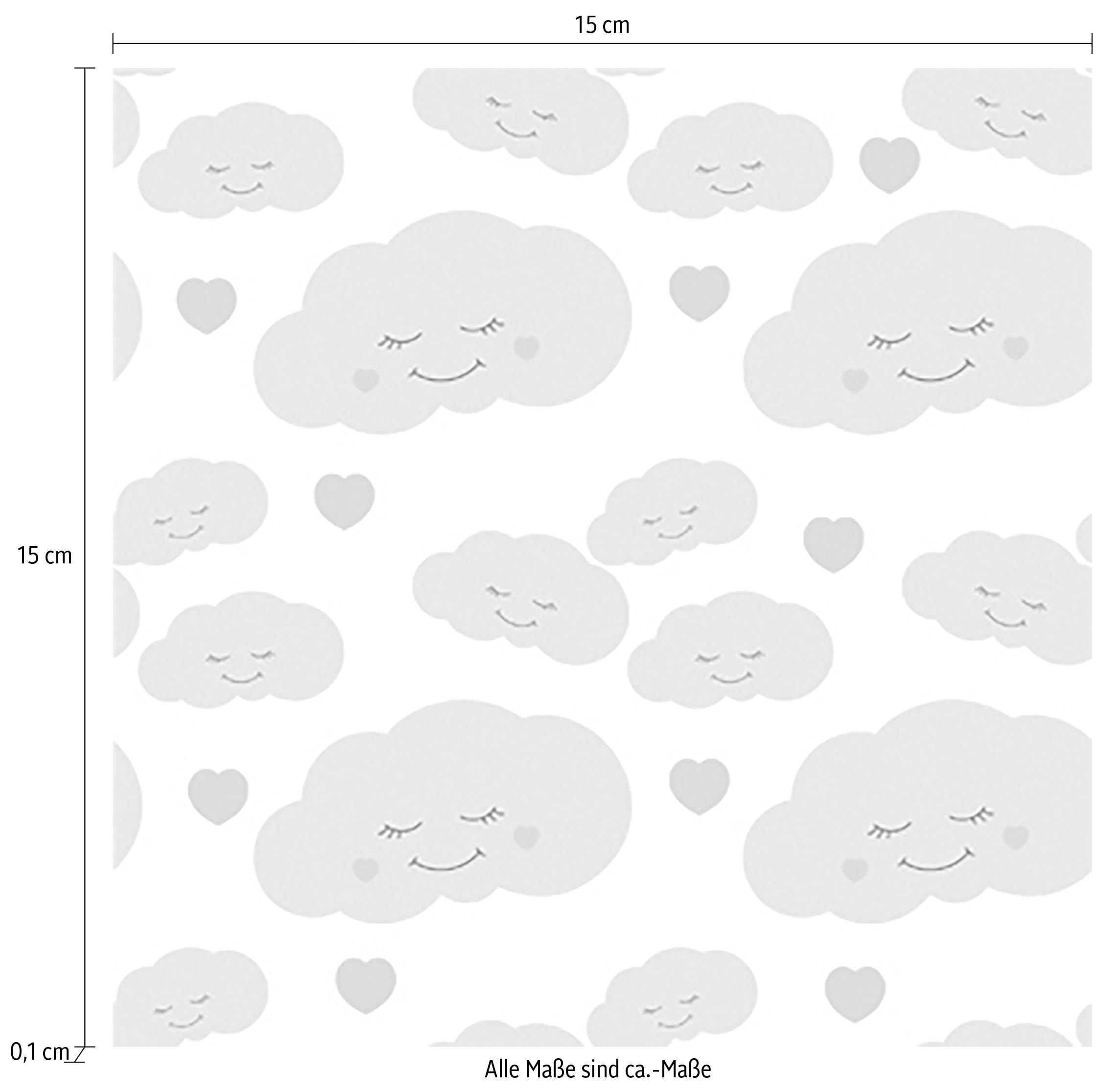 queence Fliesenaufkleber »Wolken«, Stickerfliesen, selbstklebend, Sticker, 12er Set