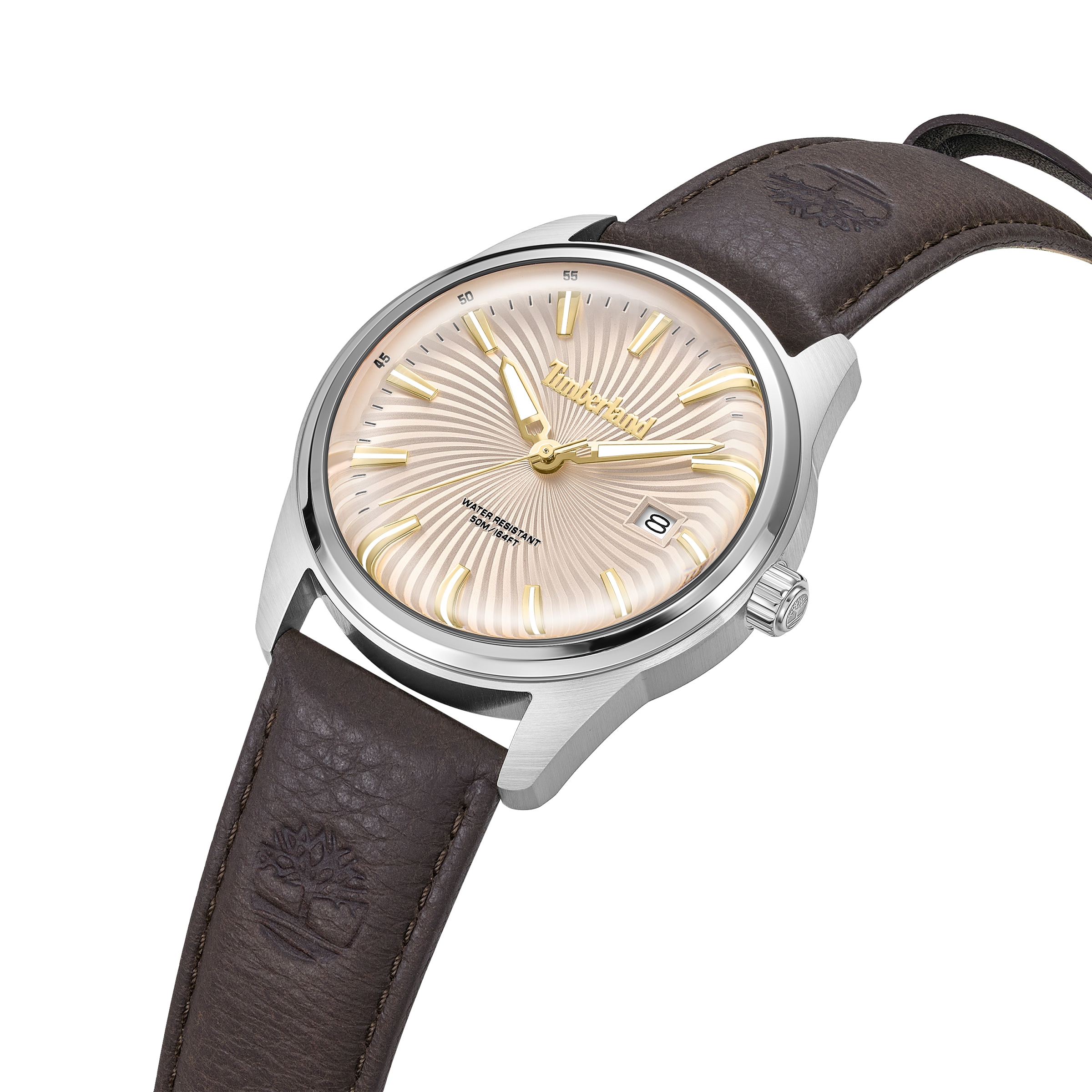 Timberland Quarzuhr »Birch Road« Armbanduhr, Herrenuhr, Lederarmband, analog, Tag