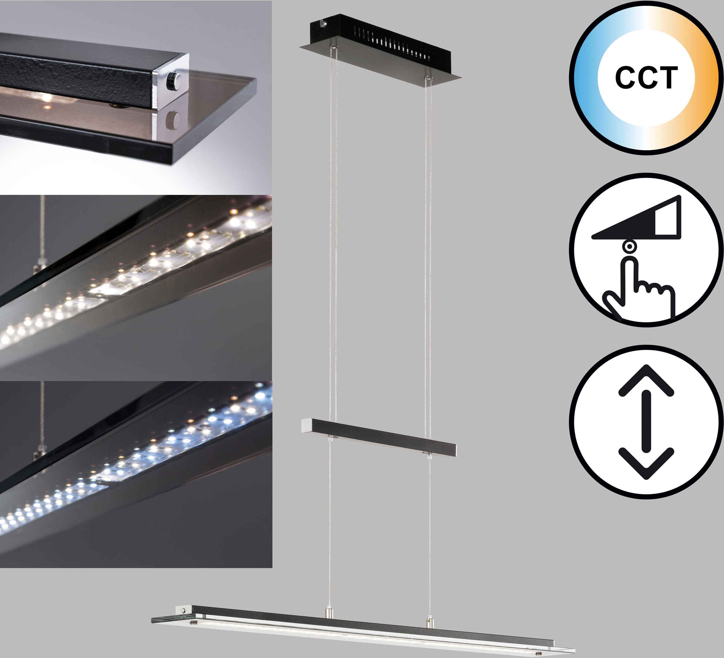 FISCHER & HONSEL Pendelleuchte »Tenso«, 1 flammig, Leuchtmittel LED-Modul günstig online kaufen