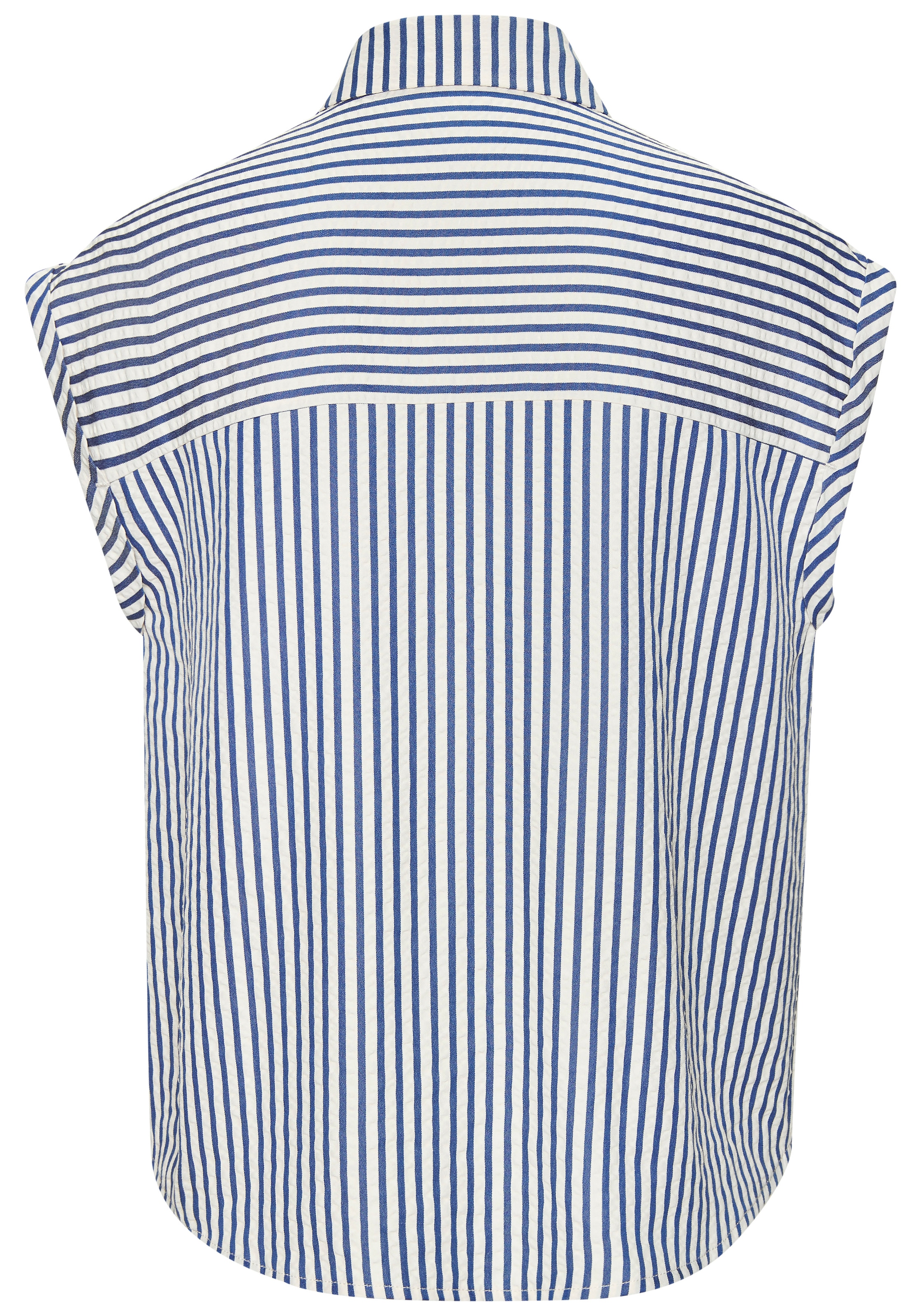 Vivance Kurzarmbluse mit Streifenmuster, bügelfreie Qualität