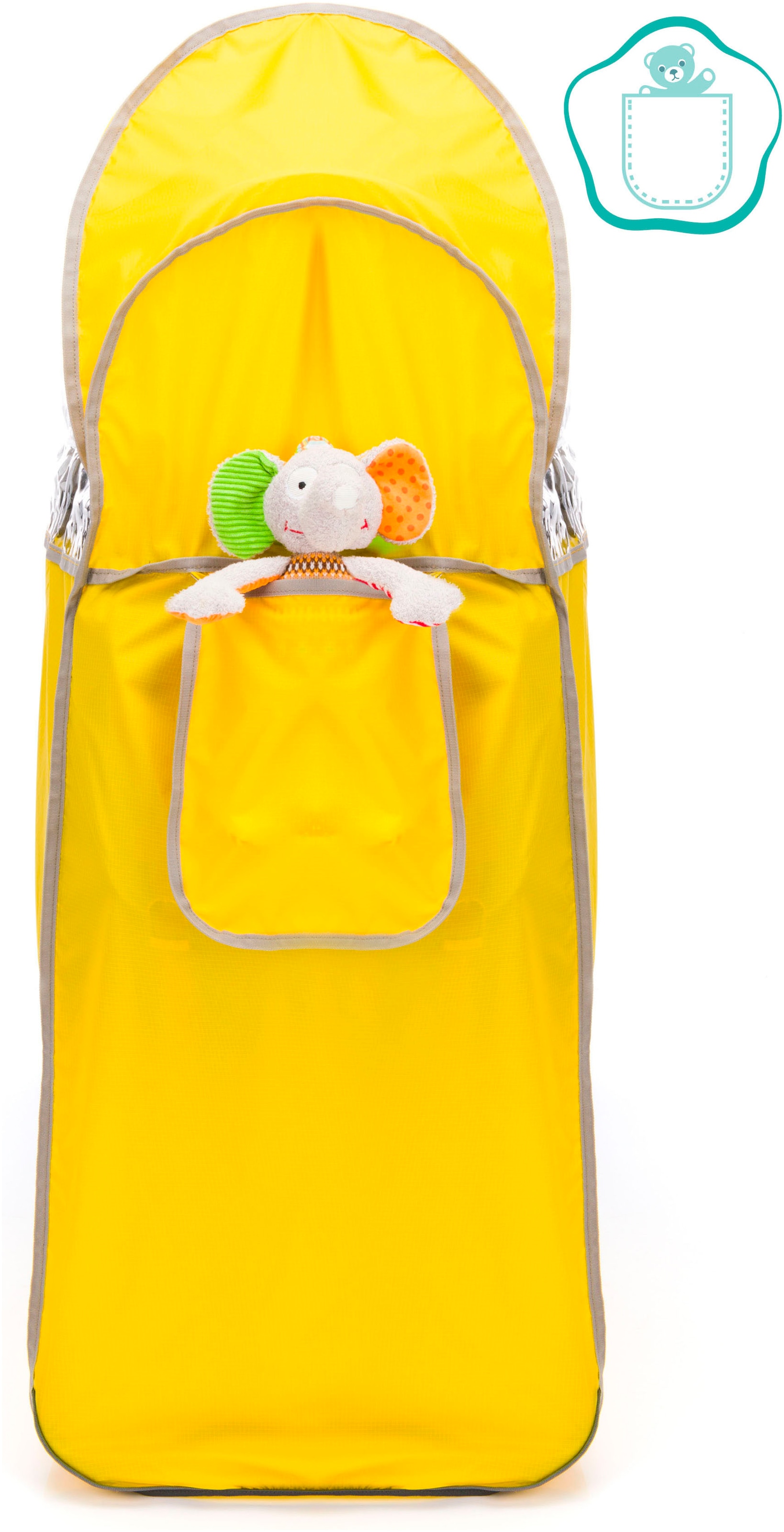 Fillikid Kinderwagen-Regenschutzhülle »Regenschutz für Rückentrage«