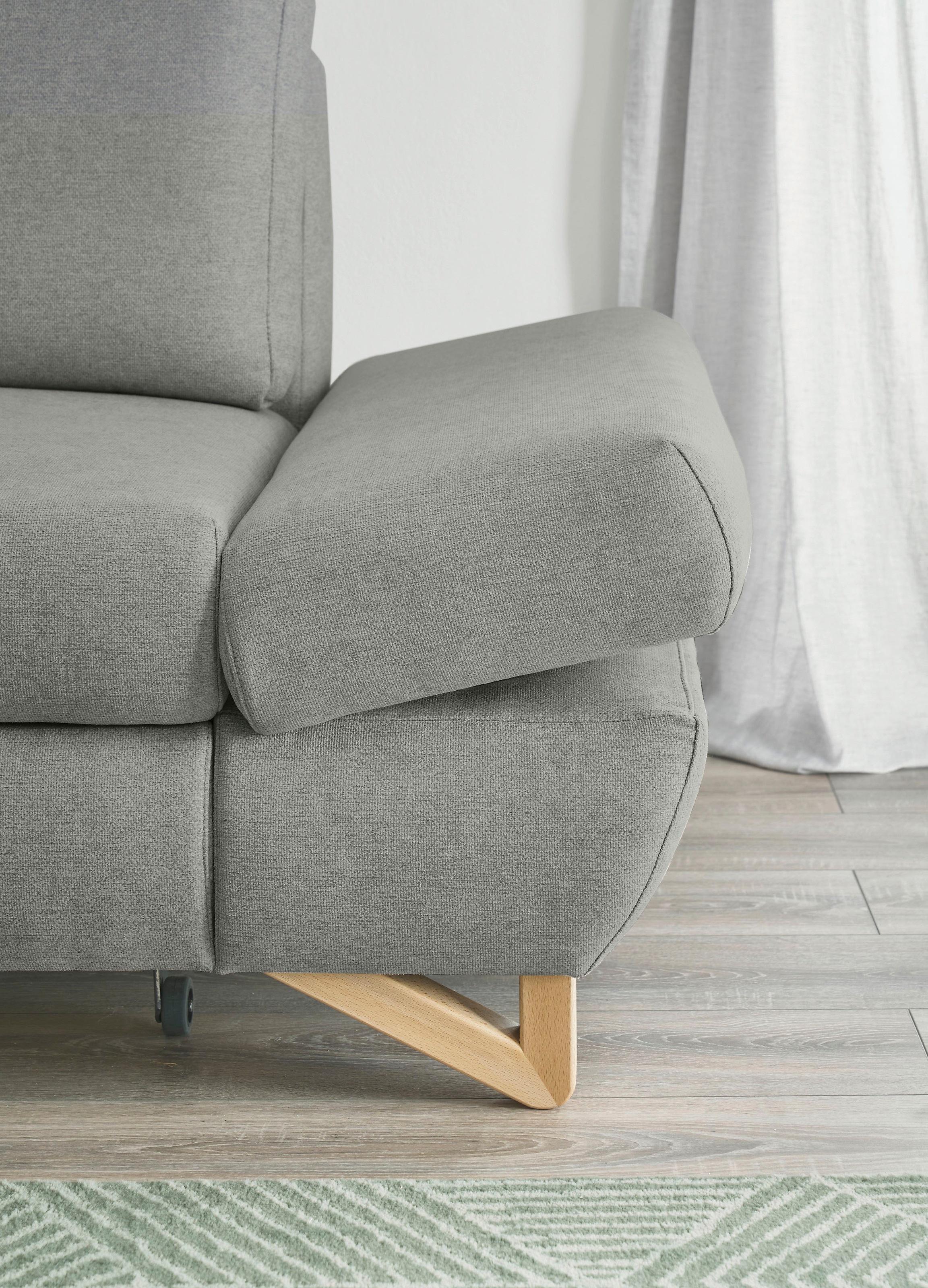 INOSIGN Ecksofa »City/Giron, L-Form,«, verstellbare Armlehnen mit Rasterfunktion