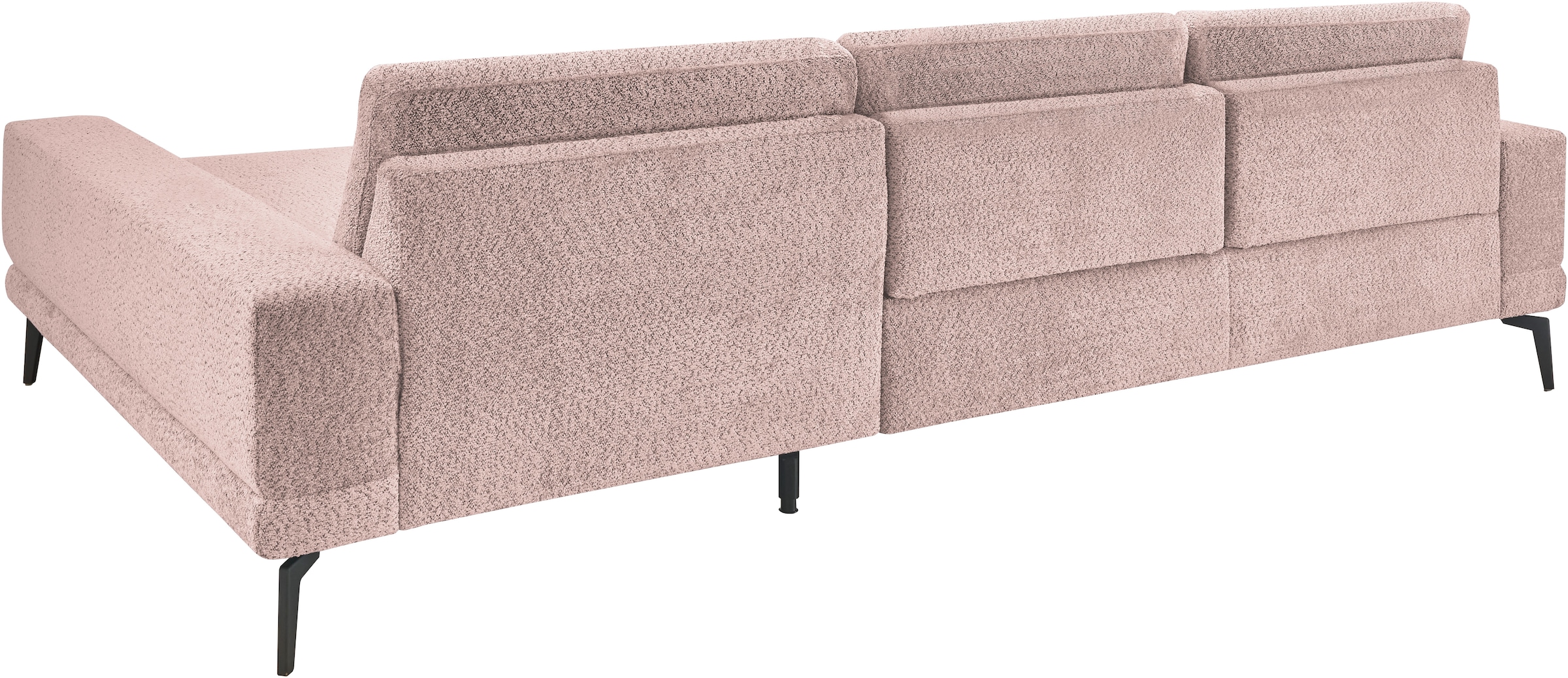 set one by Musterring Ecksofa »SO 3600 optimaler Sitzkomfort in Federkern o. Kaltschaum, 2 Sitzhöhen«, Sitzhöhe 42 cm, Kaltschaum, B 293 x T 180 cm, Kama rose