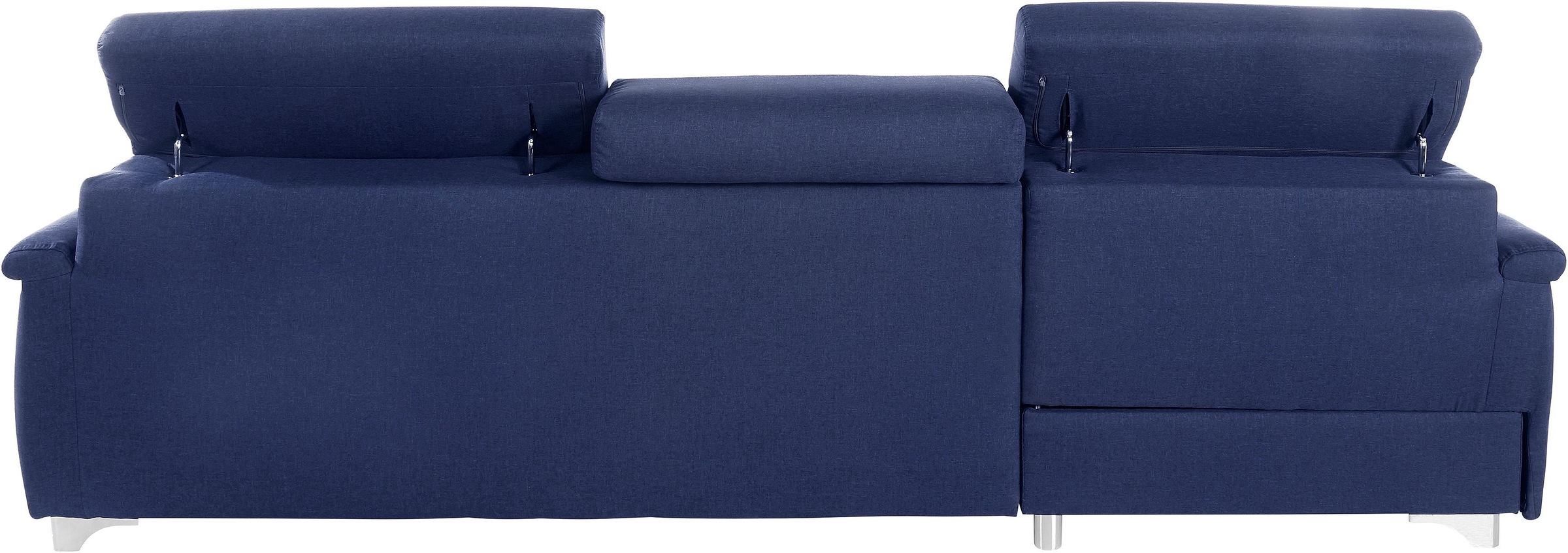 DOMO collection Ecksofa »Mira, inklusive Kopfteilverstellung für mehr Wohlfühlkomfort, L-Form«, wahlweise mit Bettfunktion und Bettkasten, elegant und modern
