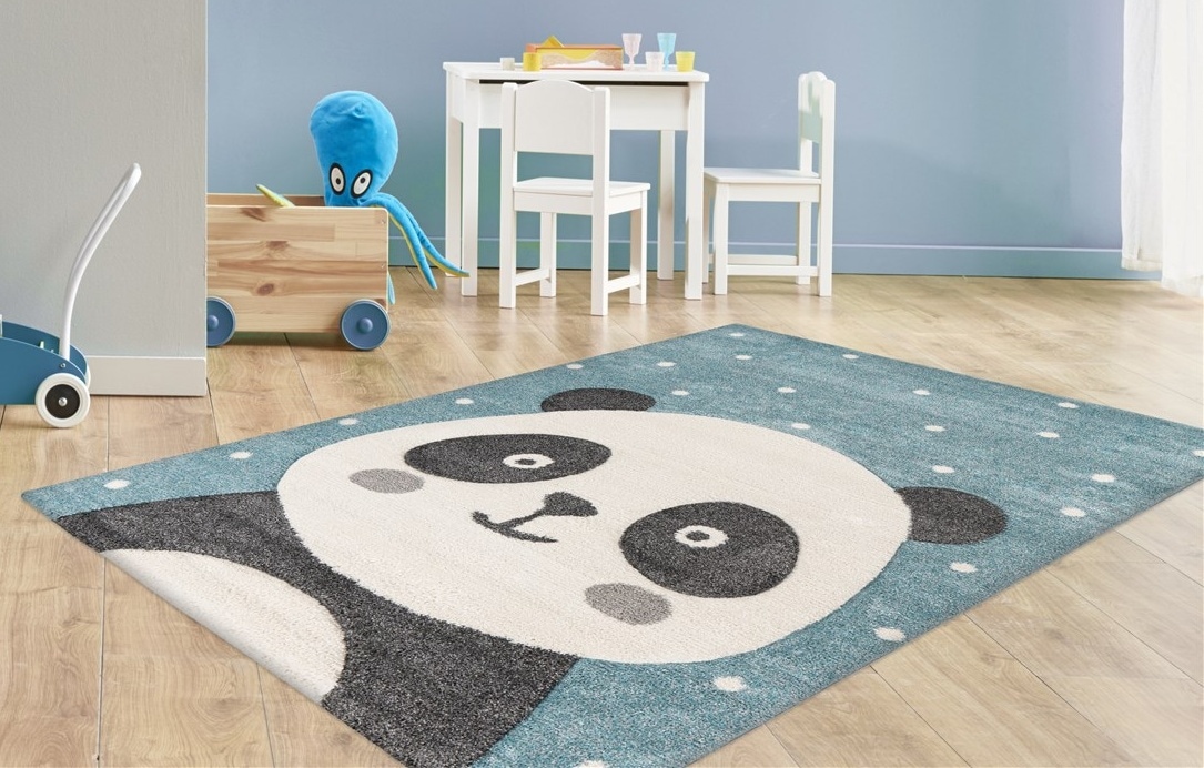 Arte Espina Kinderteppich »Amigo 522«, rechteckig, 15 mm Höhe, Panda Bär Mo günstig online kaufen