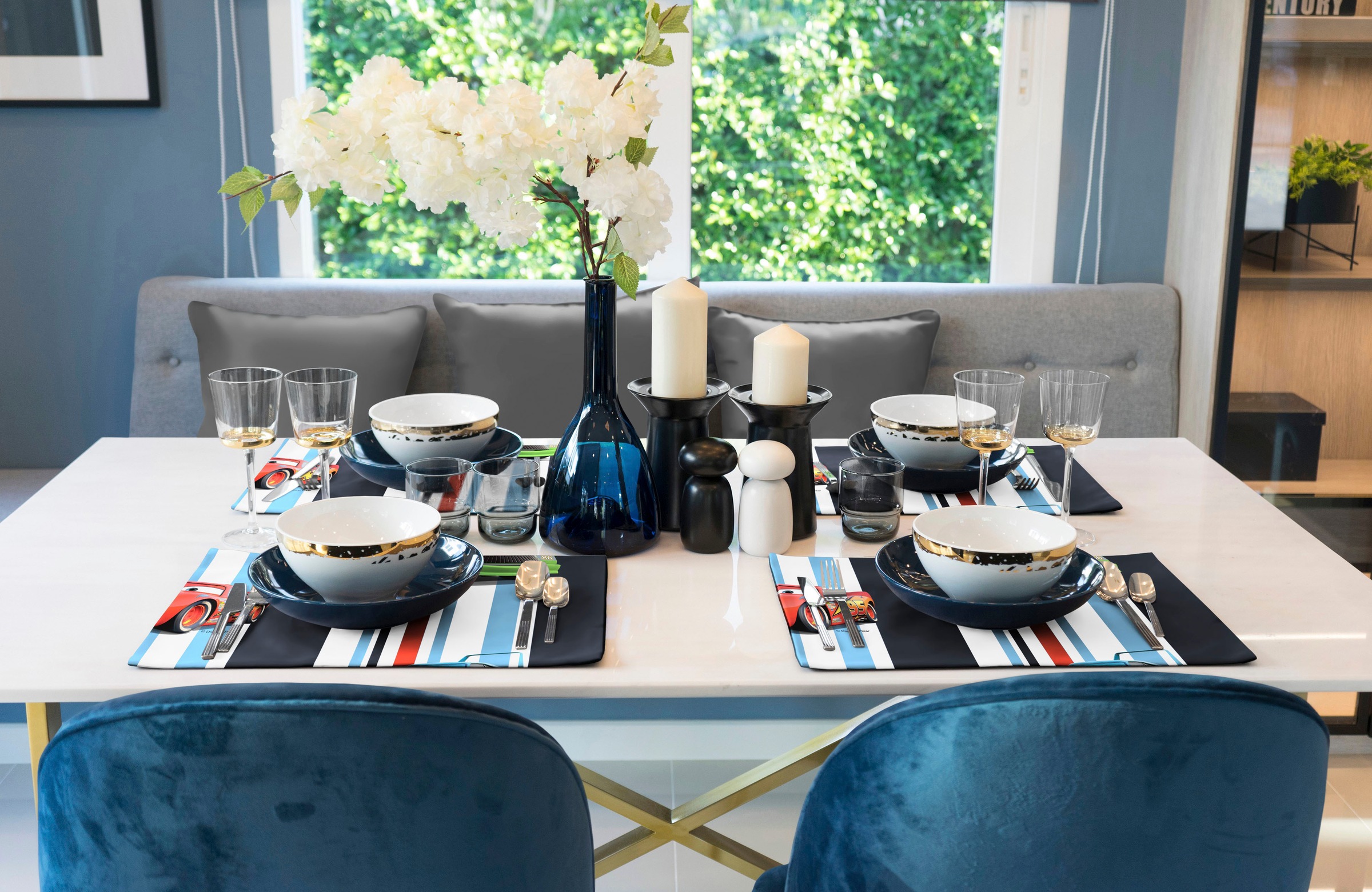 Wirth Platzset »Cars Stripes« Walt Disney günstig online kaufen