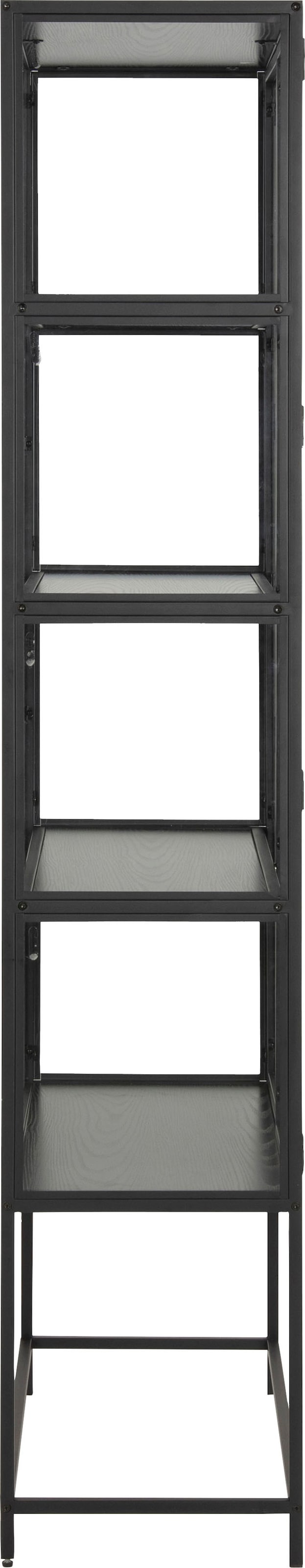 ACTONA GROUP Glasvitrine, mit Glastüren Einlegeböden, 4 cm 185,6 H: online bestellen x Metallrahmen, 77 und B