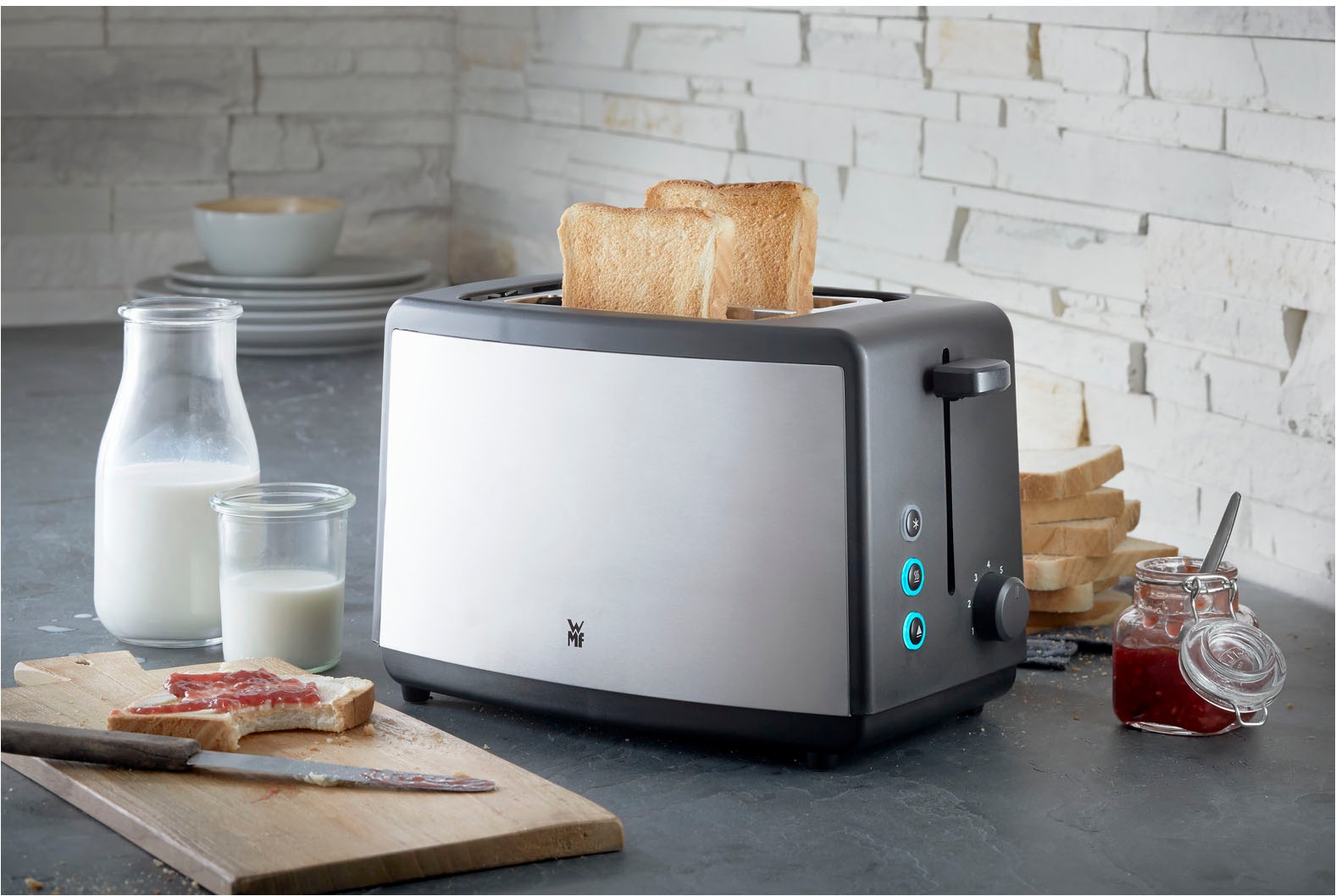 WMF Toaster »Bueno Edition, 2-Scheiben-Toaster mit integriertem Brötchenauf günstig online kaufen