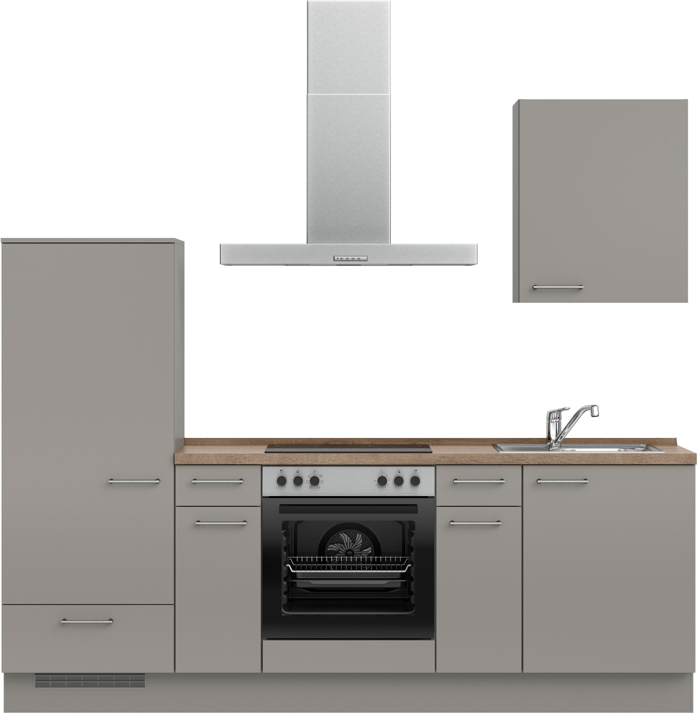 nobilia® Küchenzeile »"Laser I", Ausrichtung wählbar, Breite 240 cm« vormon günstig online kaufen